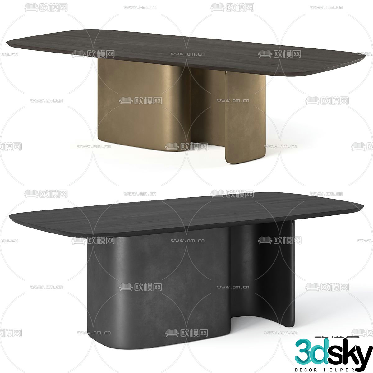 AlfDafre Esse dining table 3d model