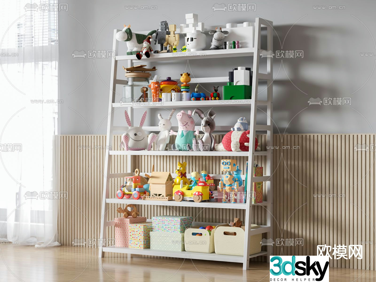 children’s doll ragdoll doll rag doll shelf 3d model