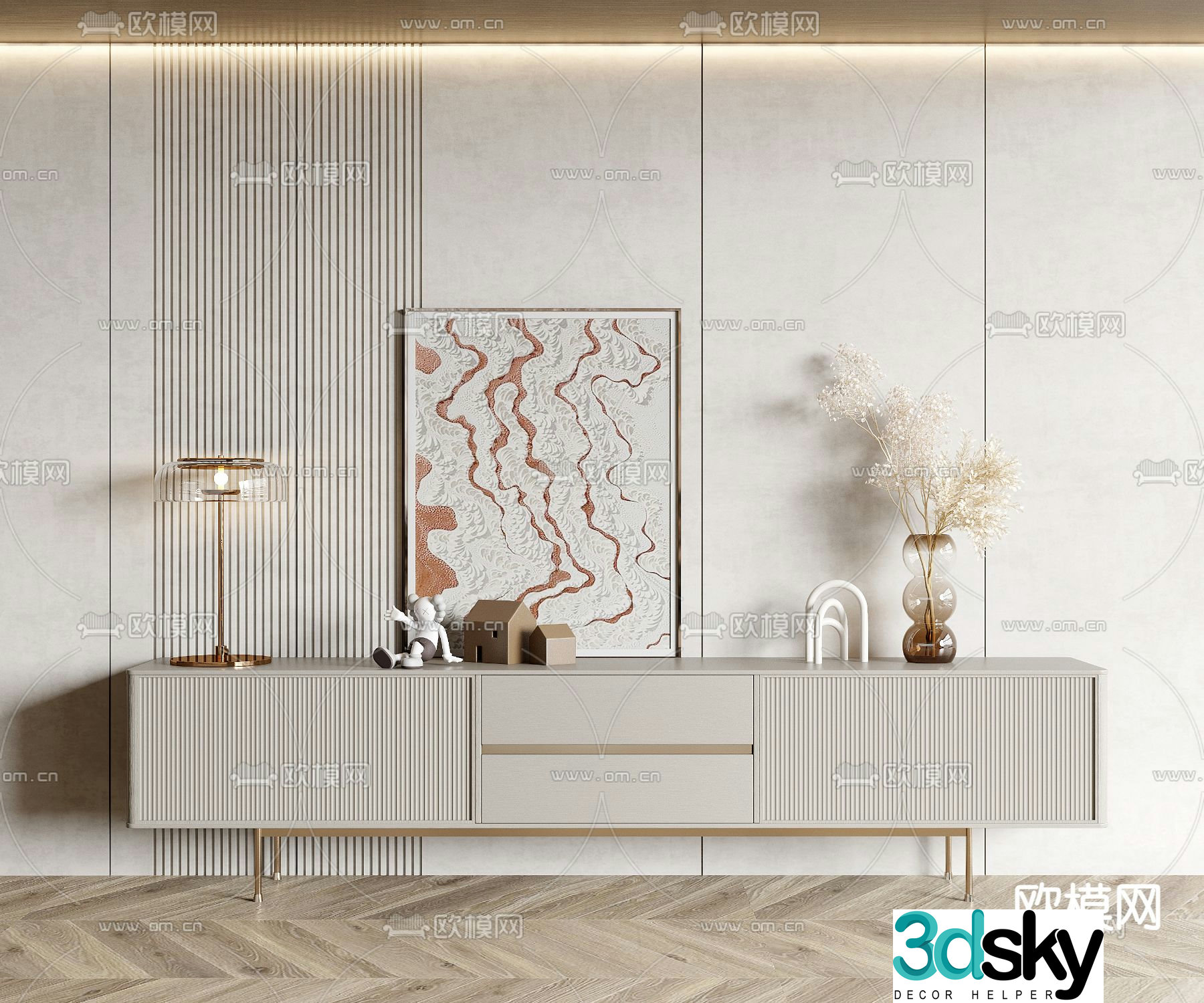 Modern TV cabinet 3d model