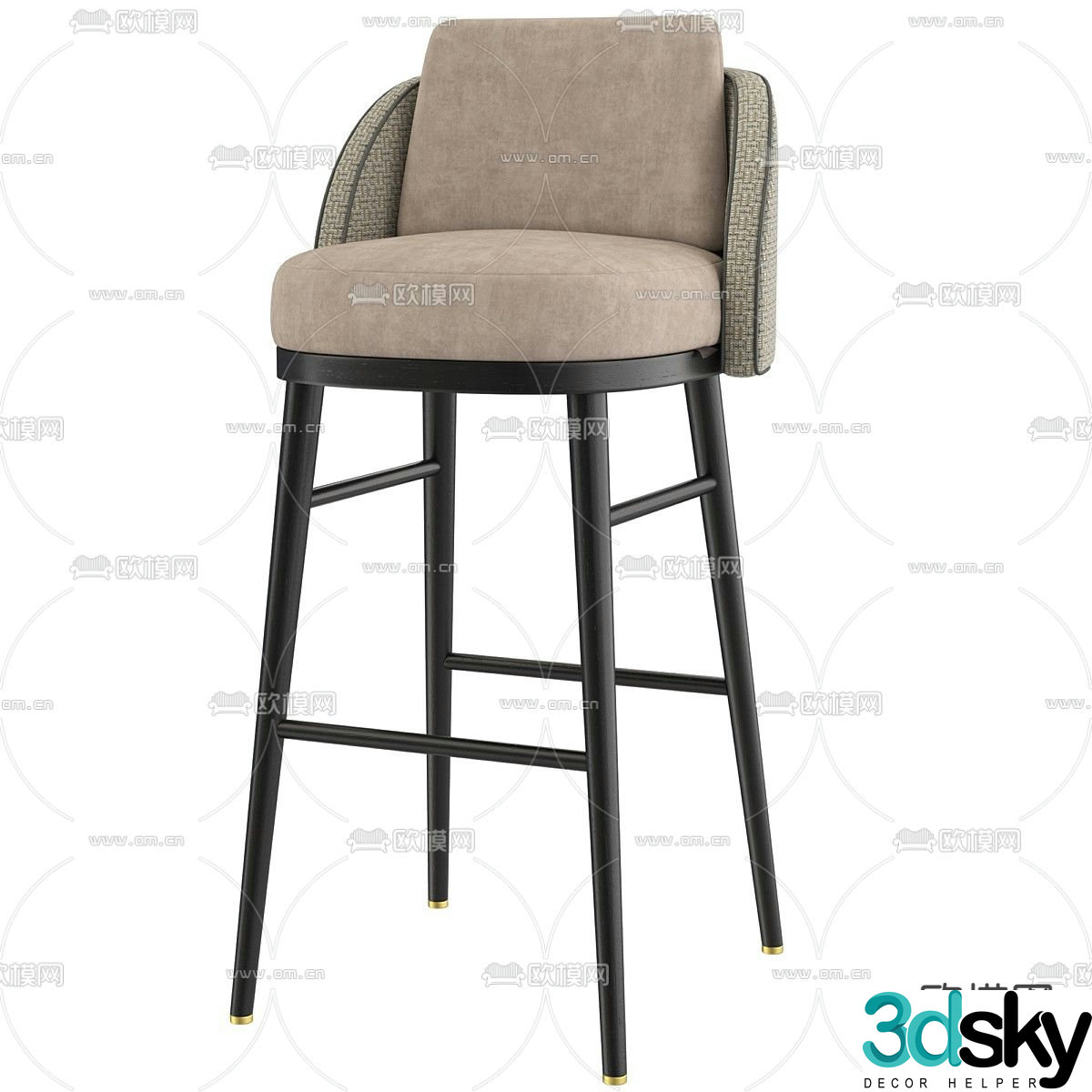 Frato Palma Bar Chair Highchair 3d Model