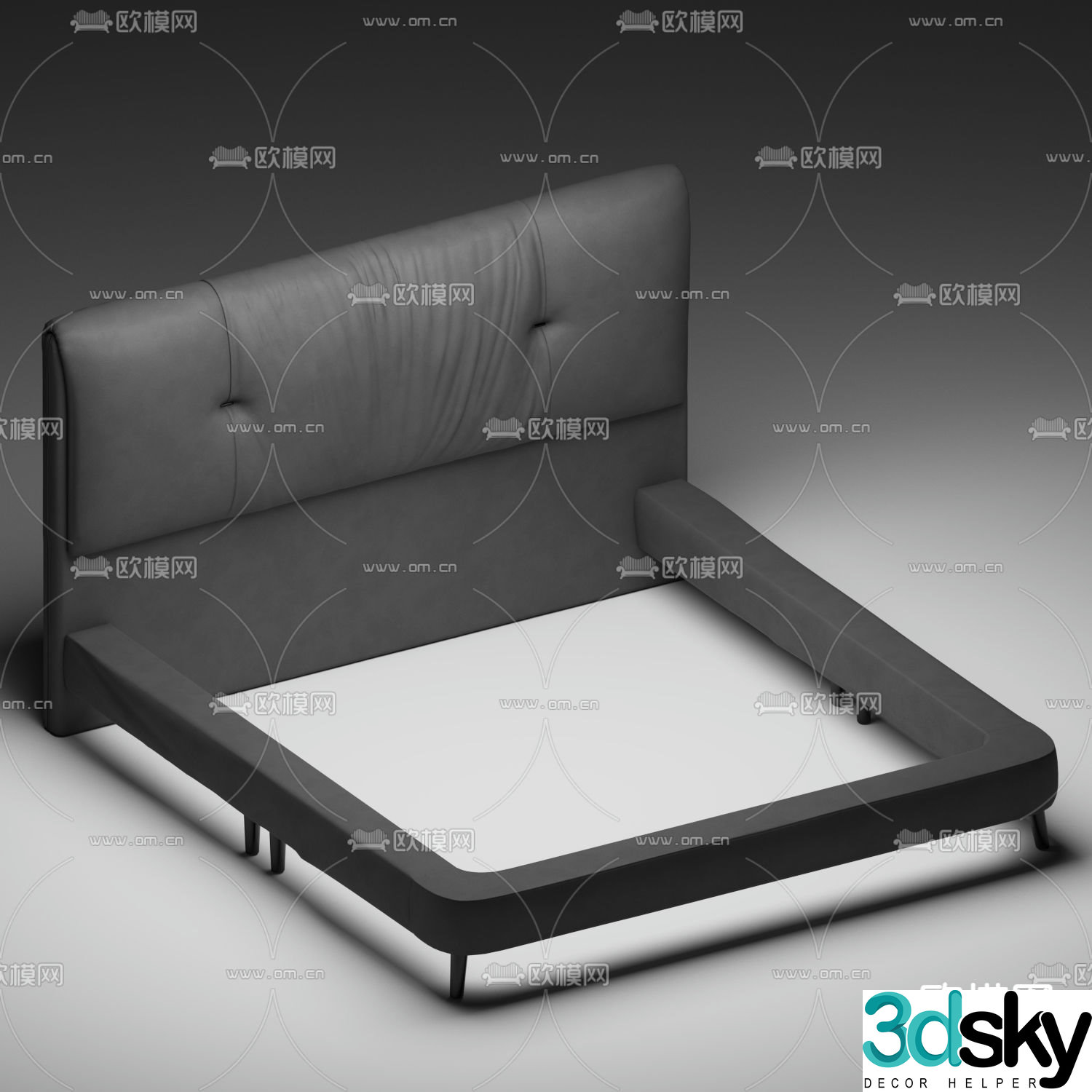 bed bed frame 3d model