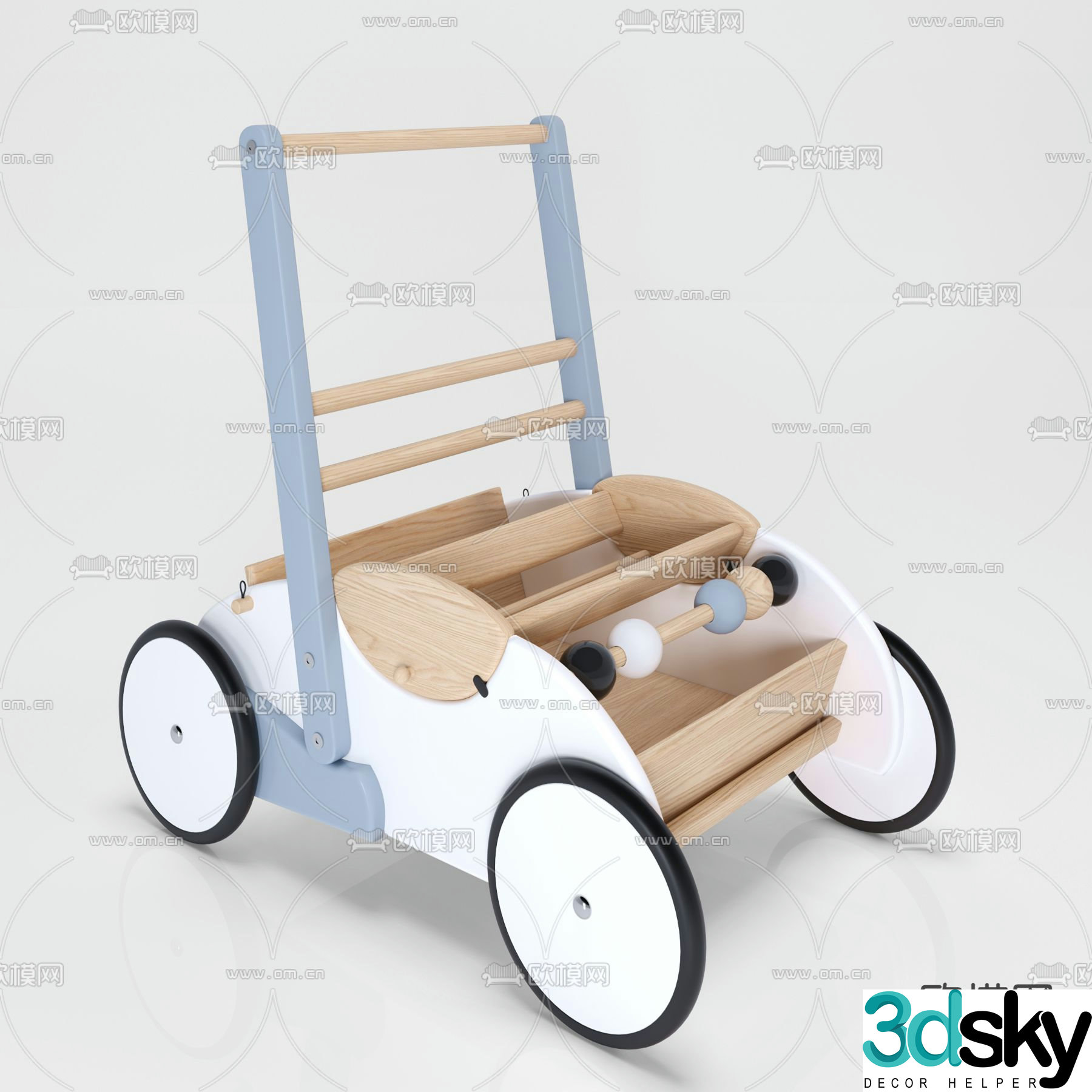 Children’s toy car 3d model