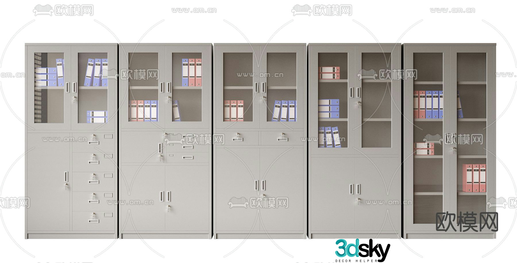 File cabinet filing cabinet office cabinet 3d model