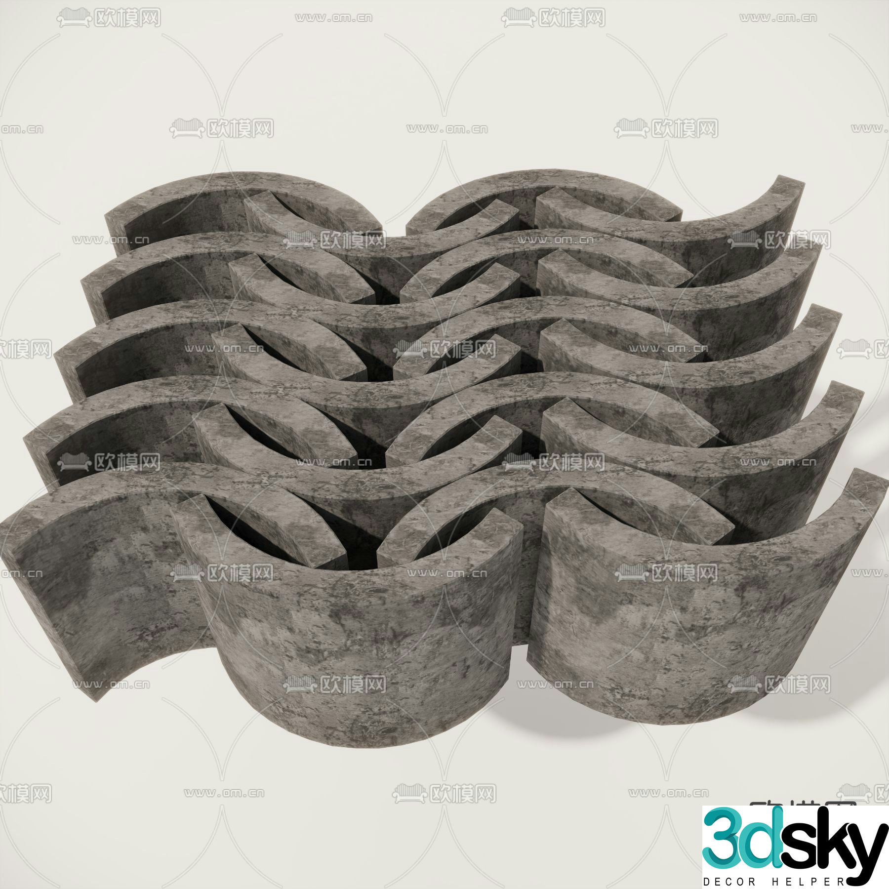 Tile Eaves Eaves Roof 3D Model