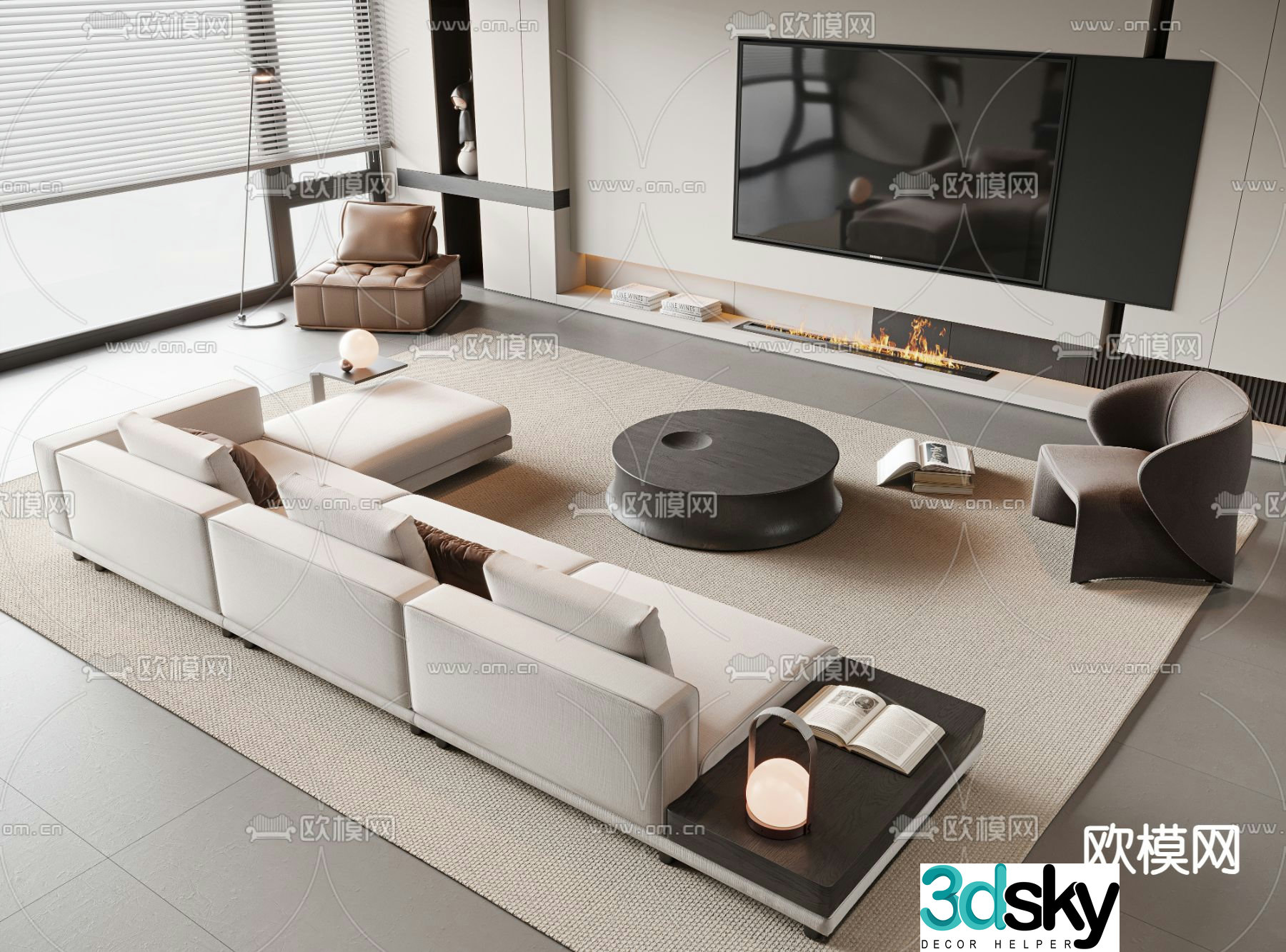 modular sofa 3d model