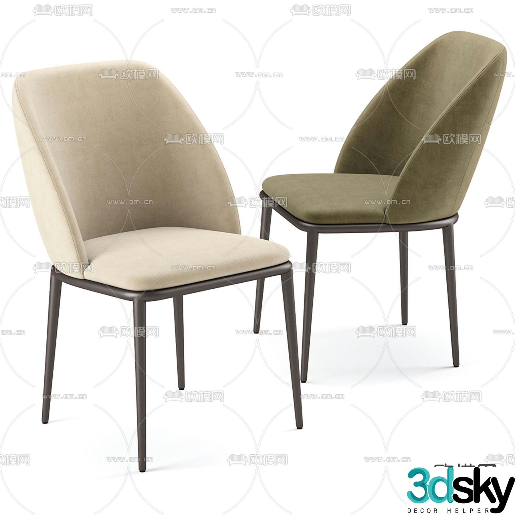 leisure chair chair 3d model