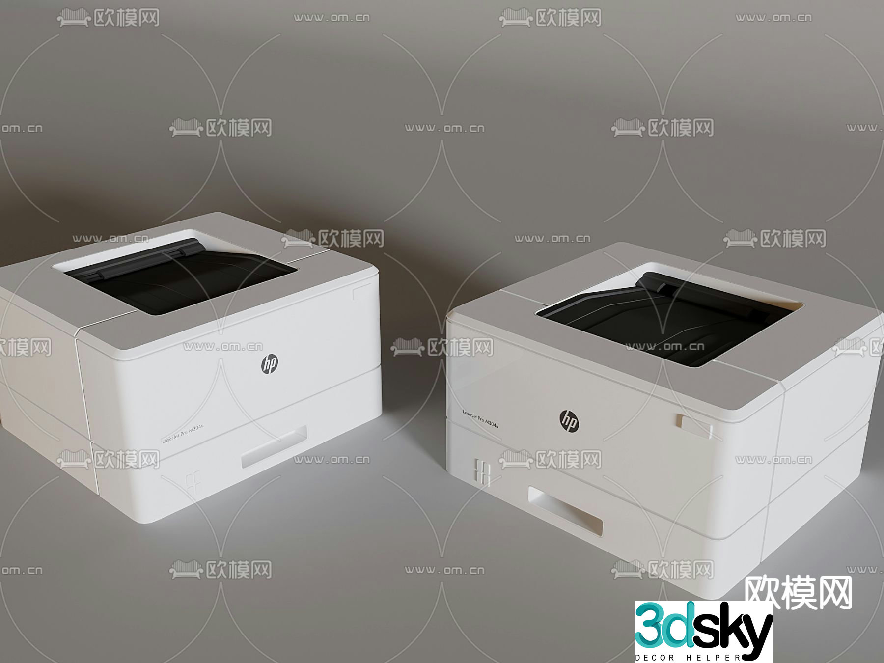 printer laser copier smart printer 3d model