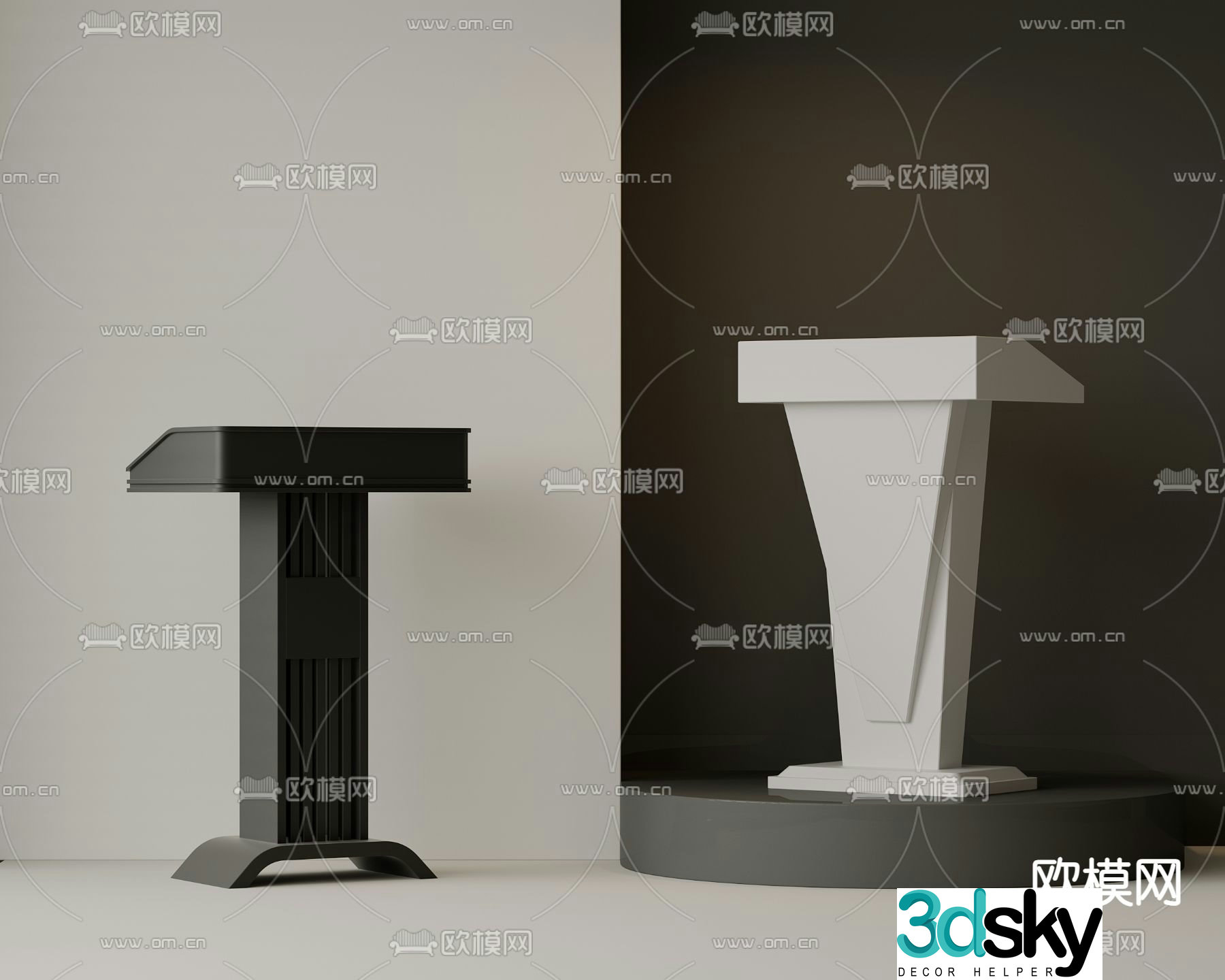 Podium podium podium hosting podium award podium 3D model