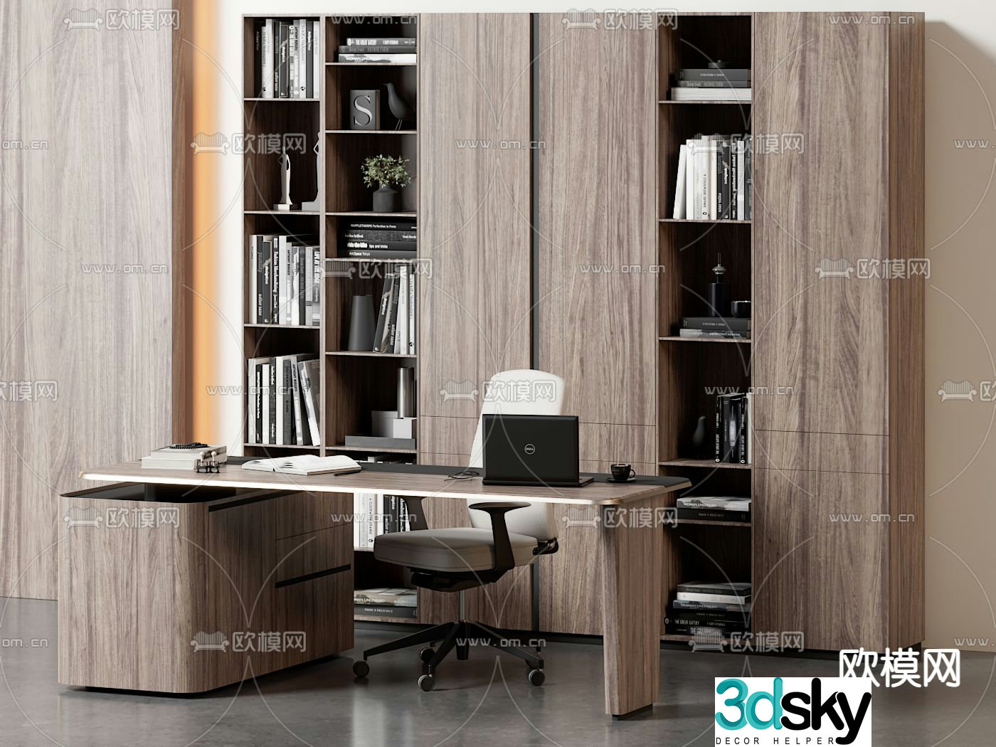 Desk desk boss desk 3d model