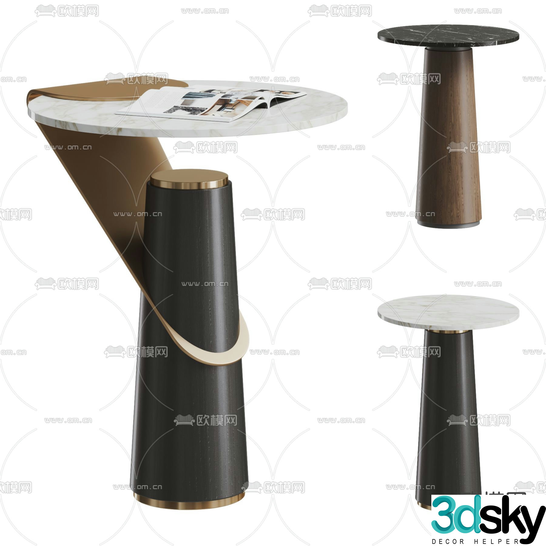 Corner table Side table 3D model