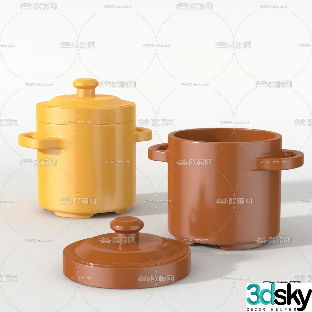 Steamer Soup Pot 3D Model