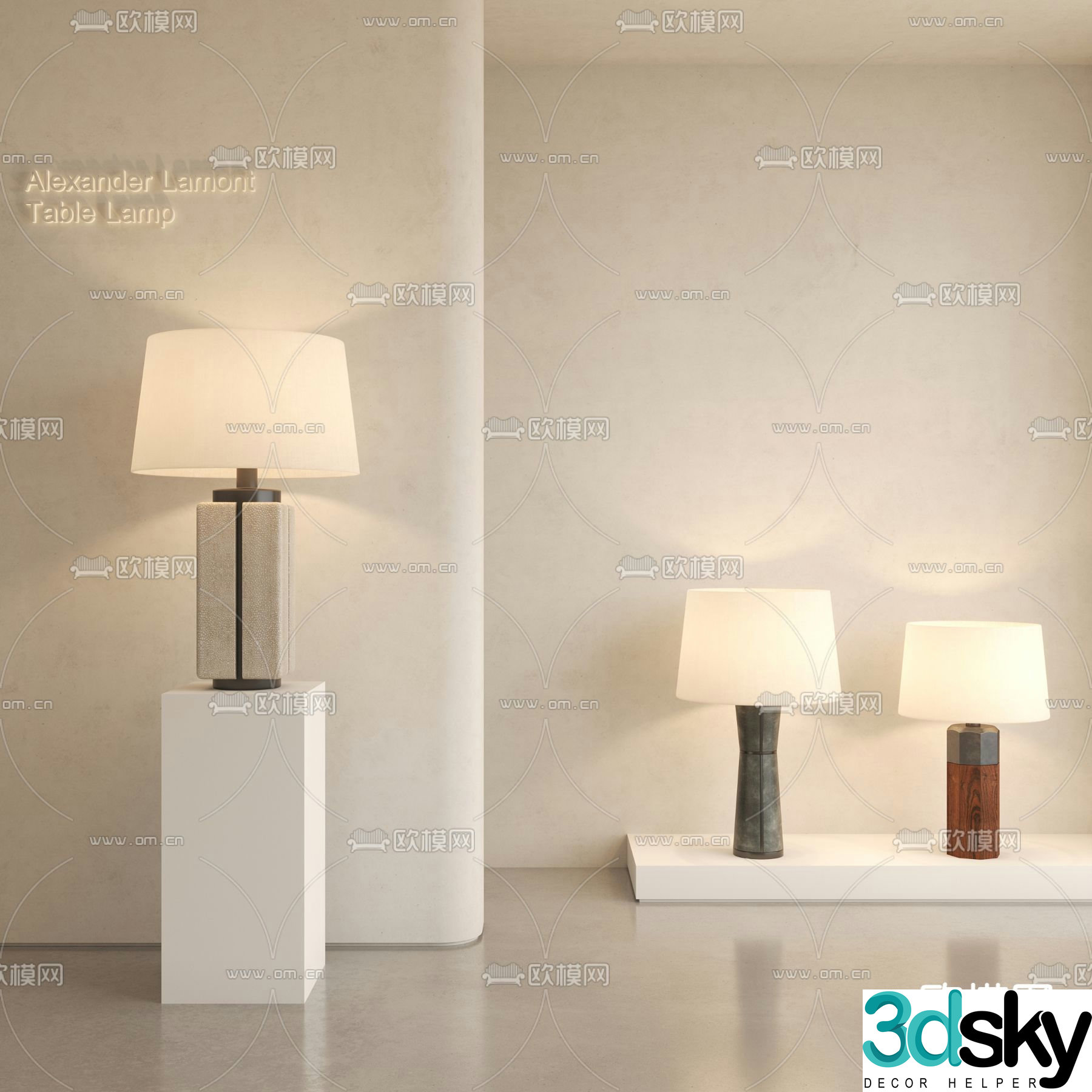 Alexander Lamont table lamp 3d model