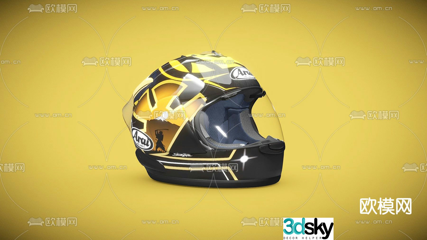 Helmet motorcycle helmet 3d model