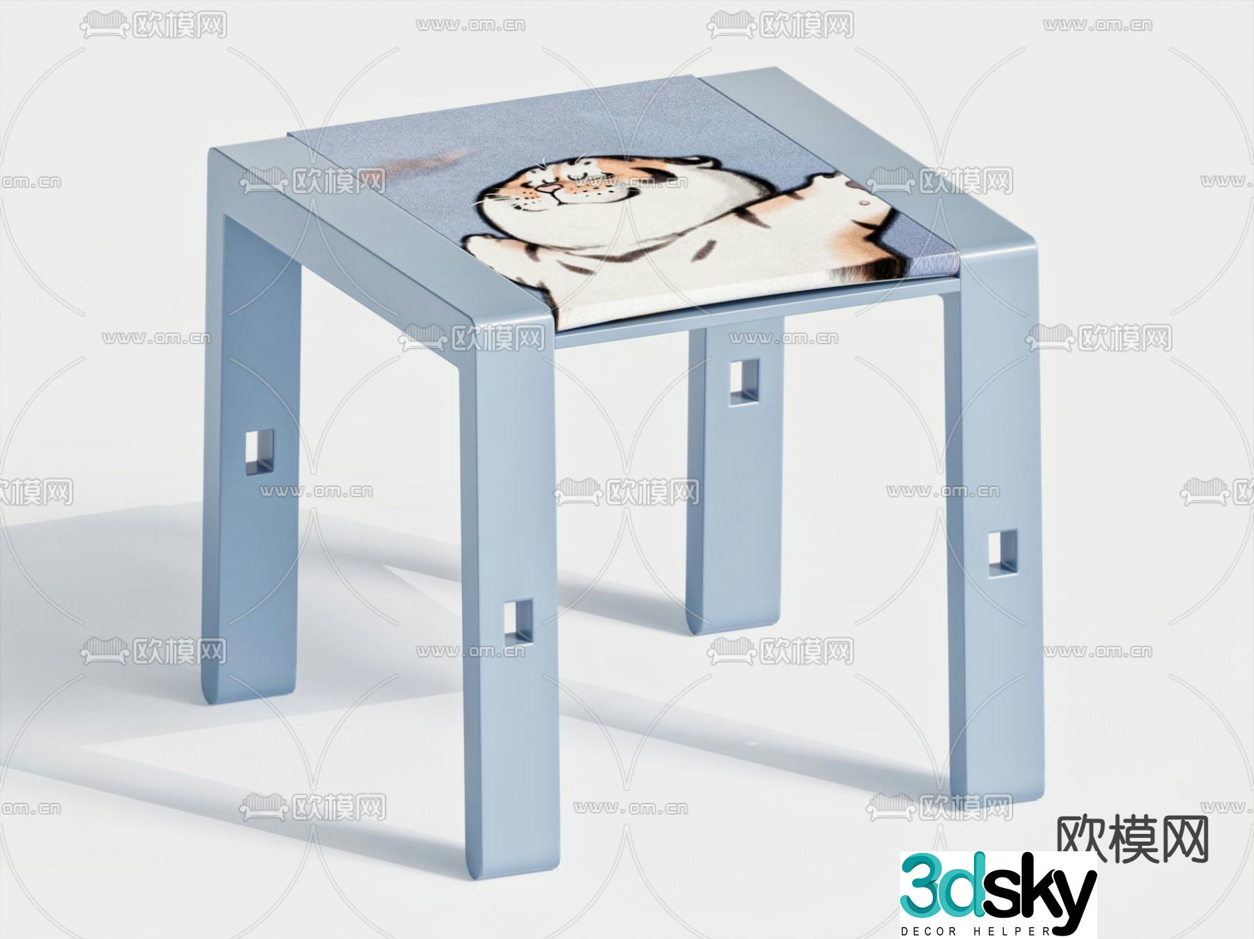 Children’s chair cartoon chair stool 3d model