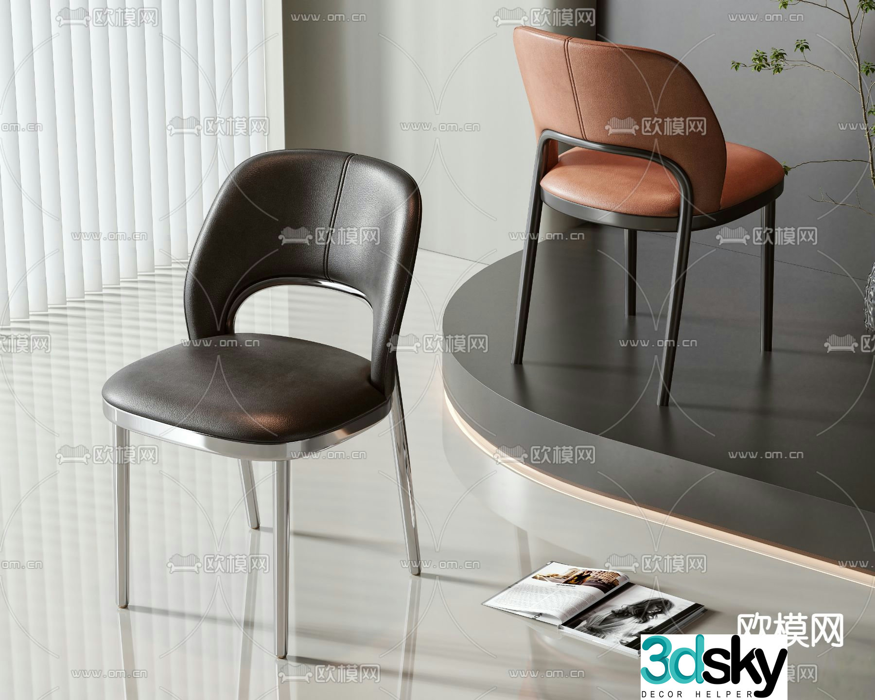 leisure chair chair 3d model