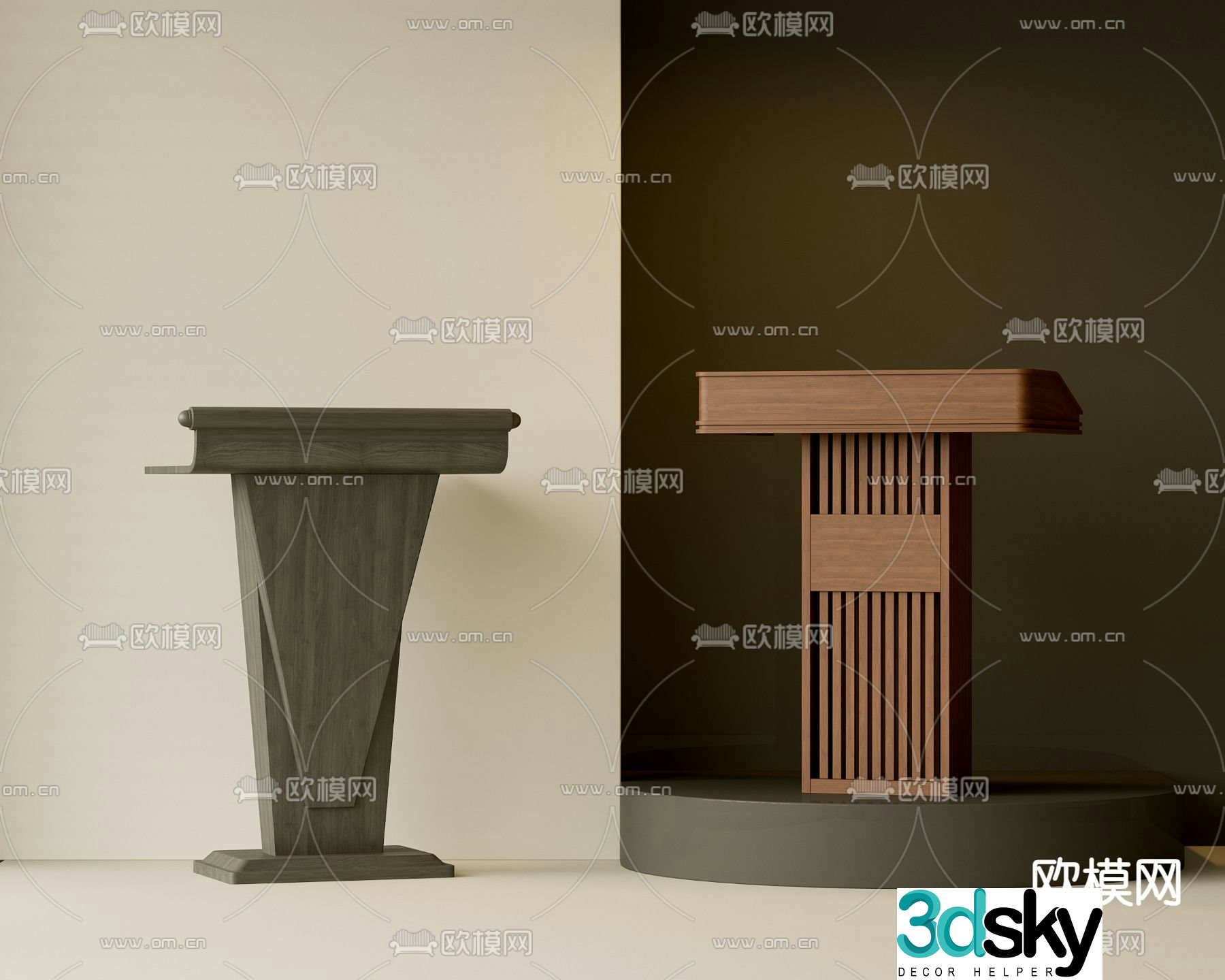 Podium podium podium hosting podium award podium 3D model