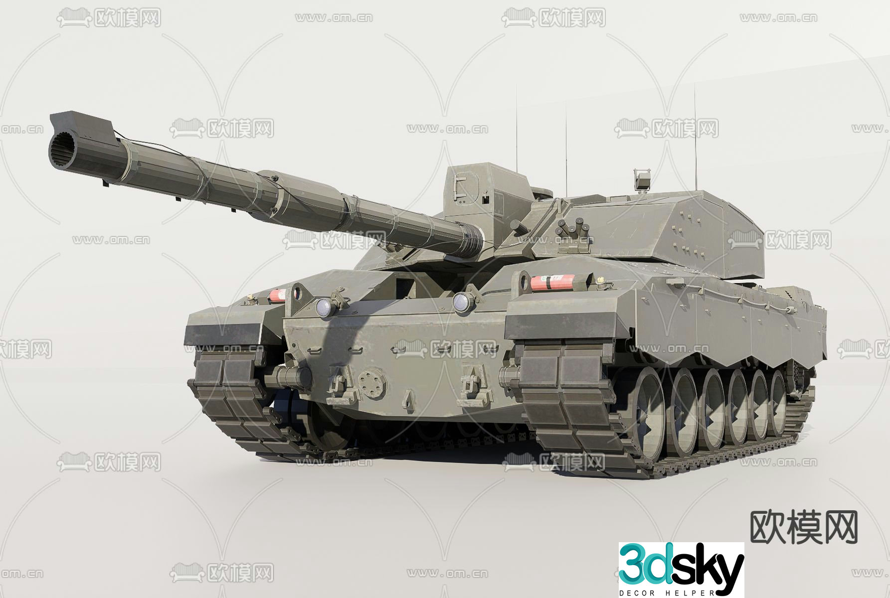 Challenger 2 tank 3d model