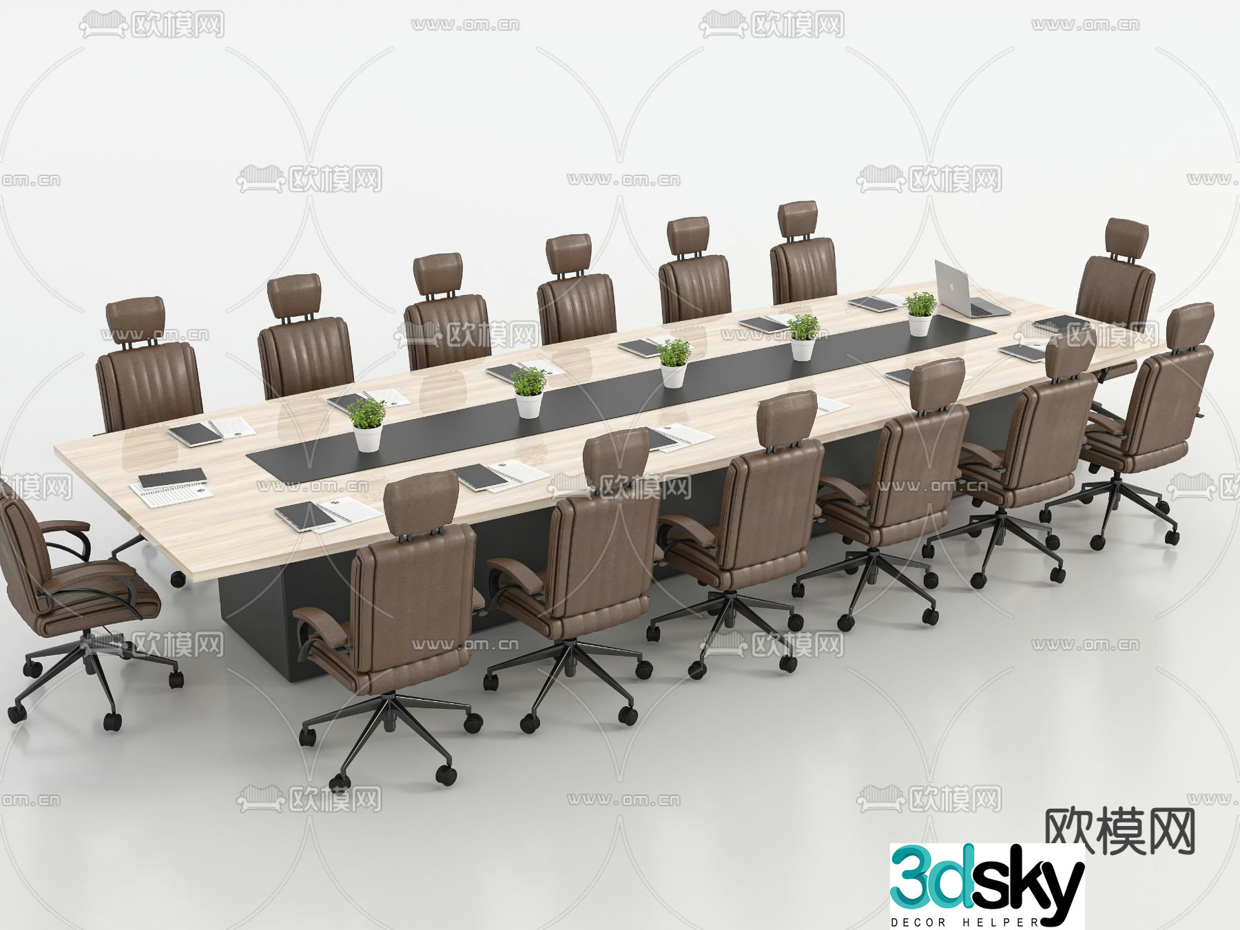 Modern conference table conference table 3d model