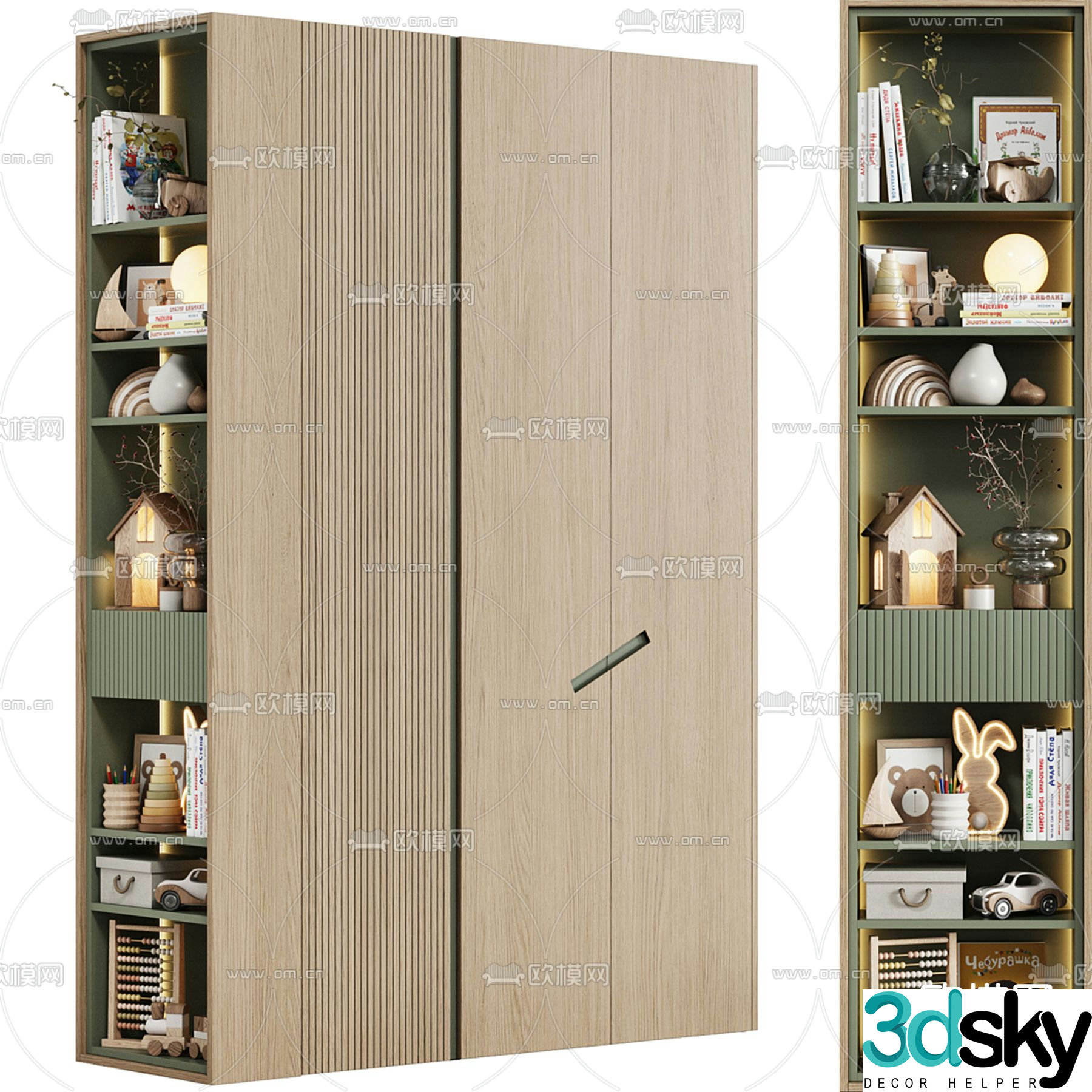 Children’s toy cabinet collection cabinet 3d model