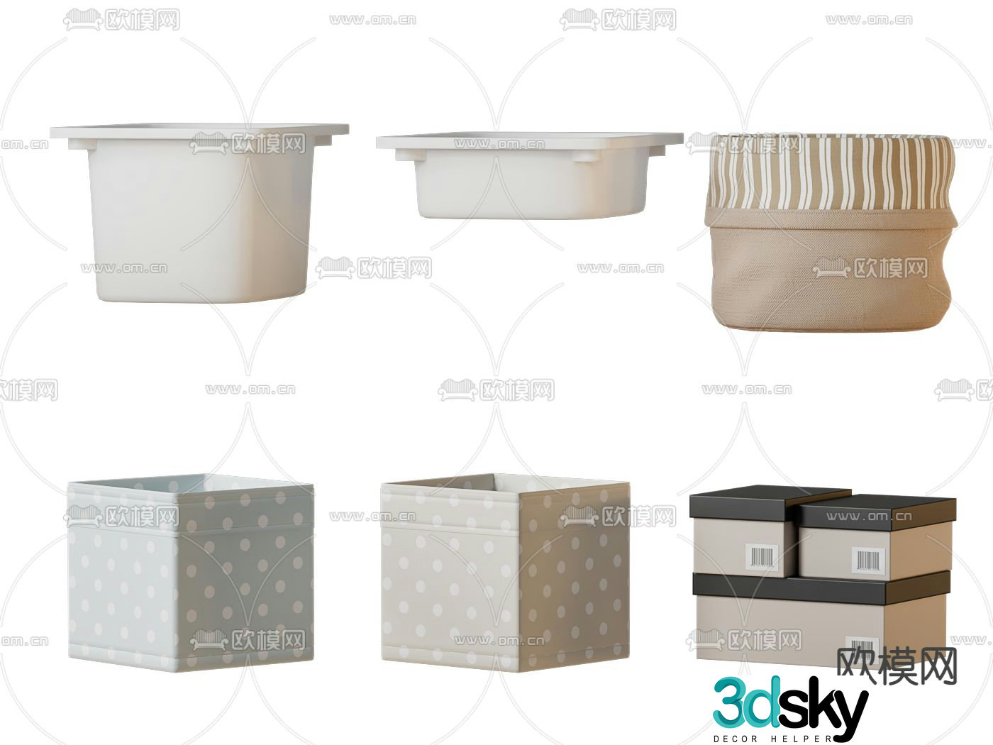 Storage box children’s storage box 3d model