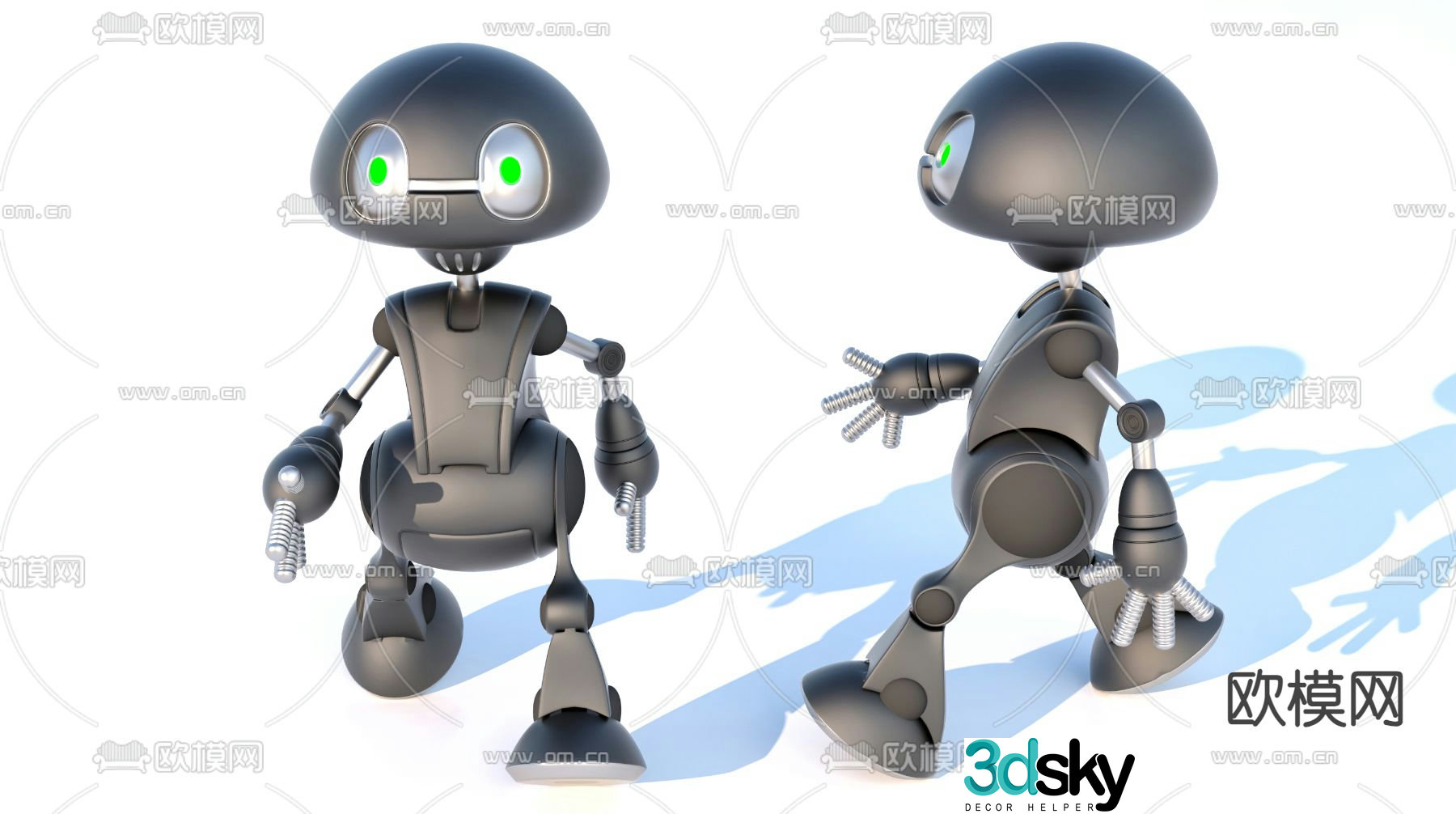 Intelligent robot 3d model