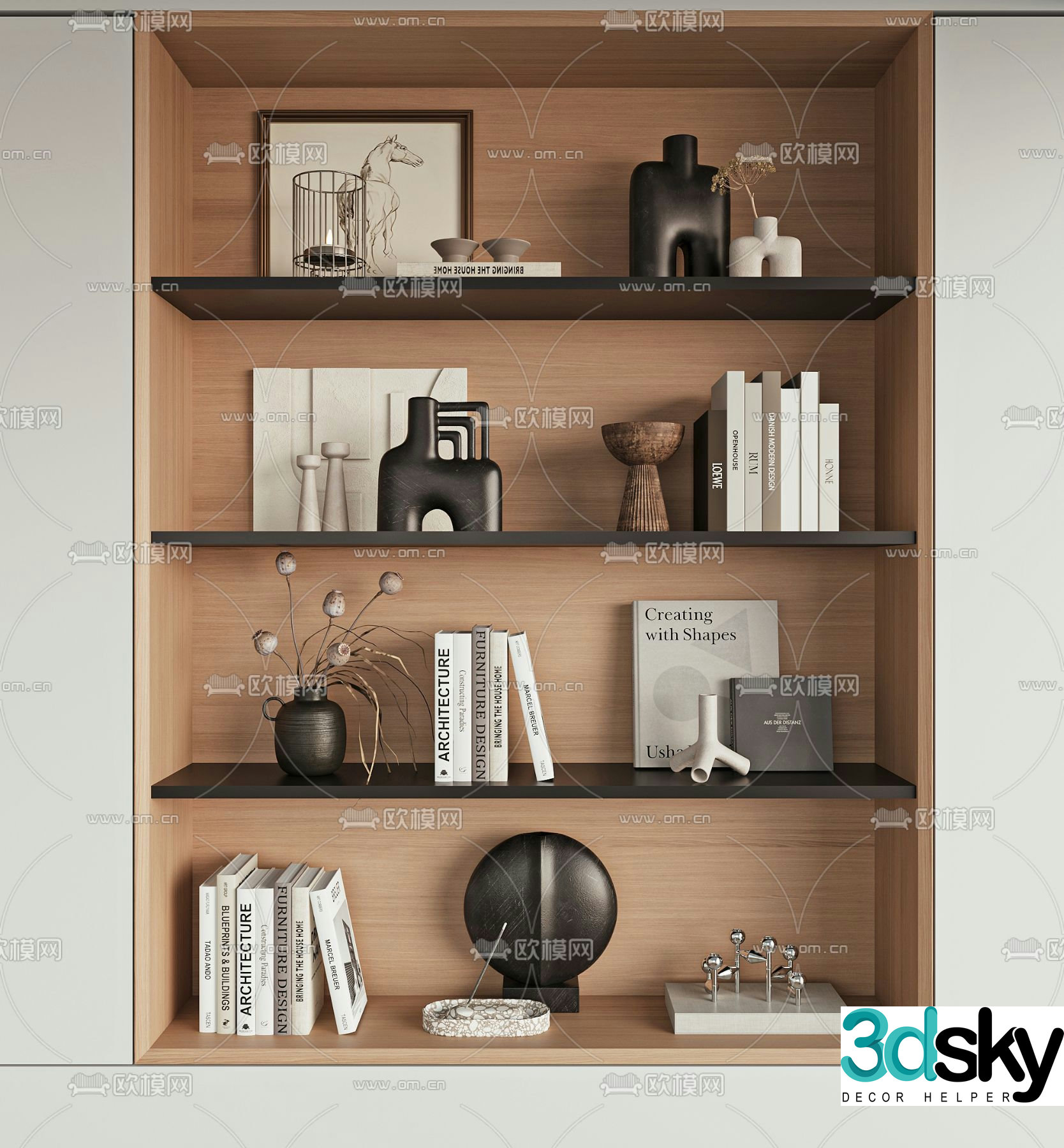Decoration Books Sculpture 3d Model