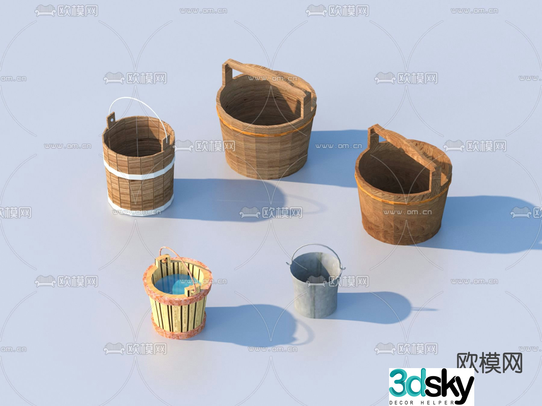 Rural Farming Sketch Farm Tools 3D Model