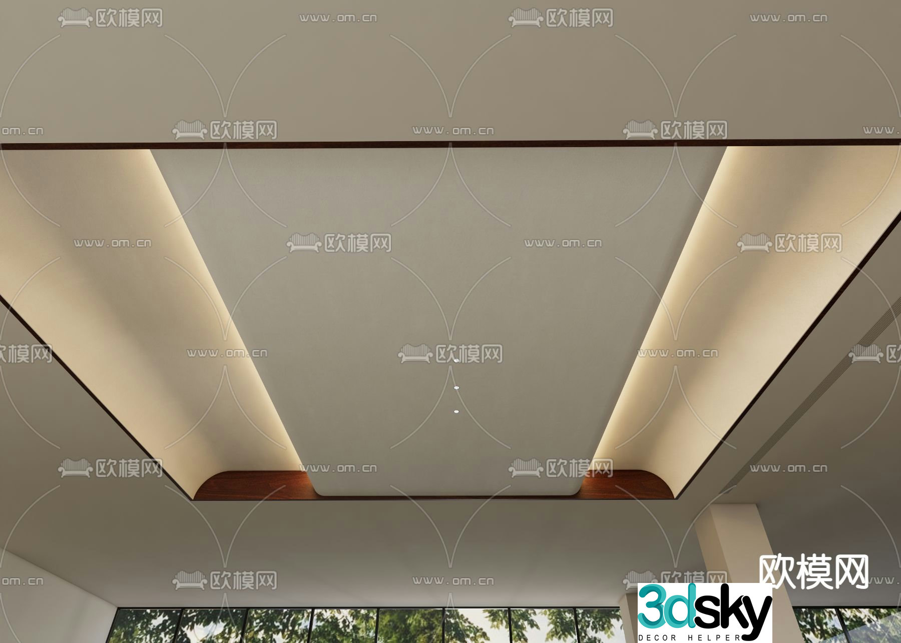 Ceiling Curved Ceiling 3D Model