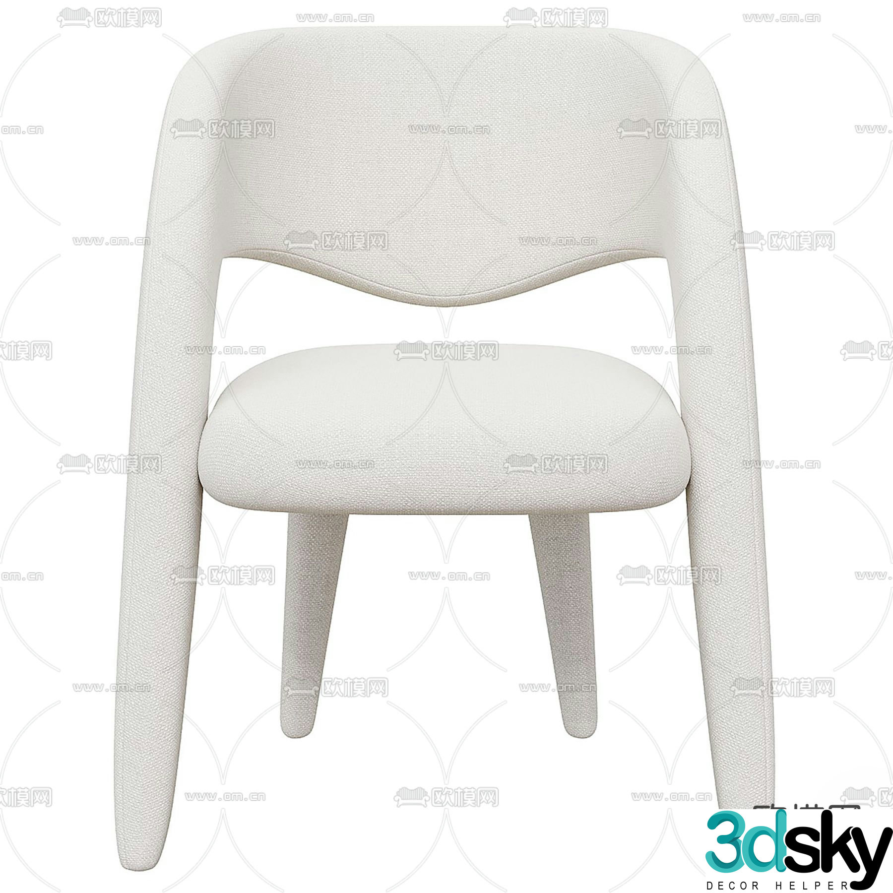 Modern chair Dining chair 3d model