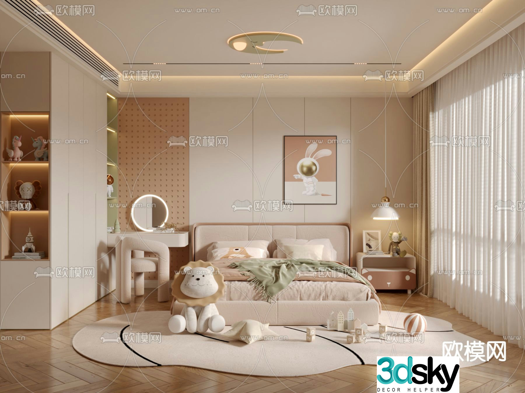 Bedroom Children’s Room Daughter’s Room 3D Model