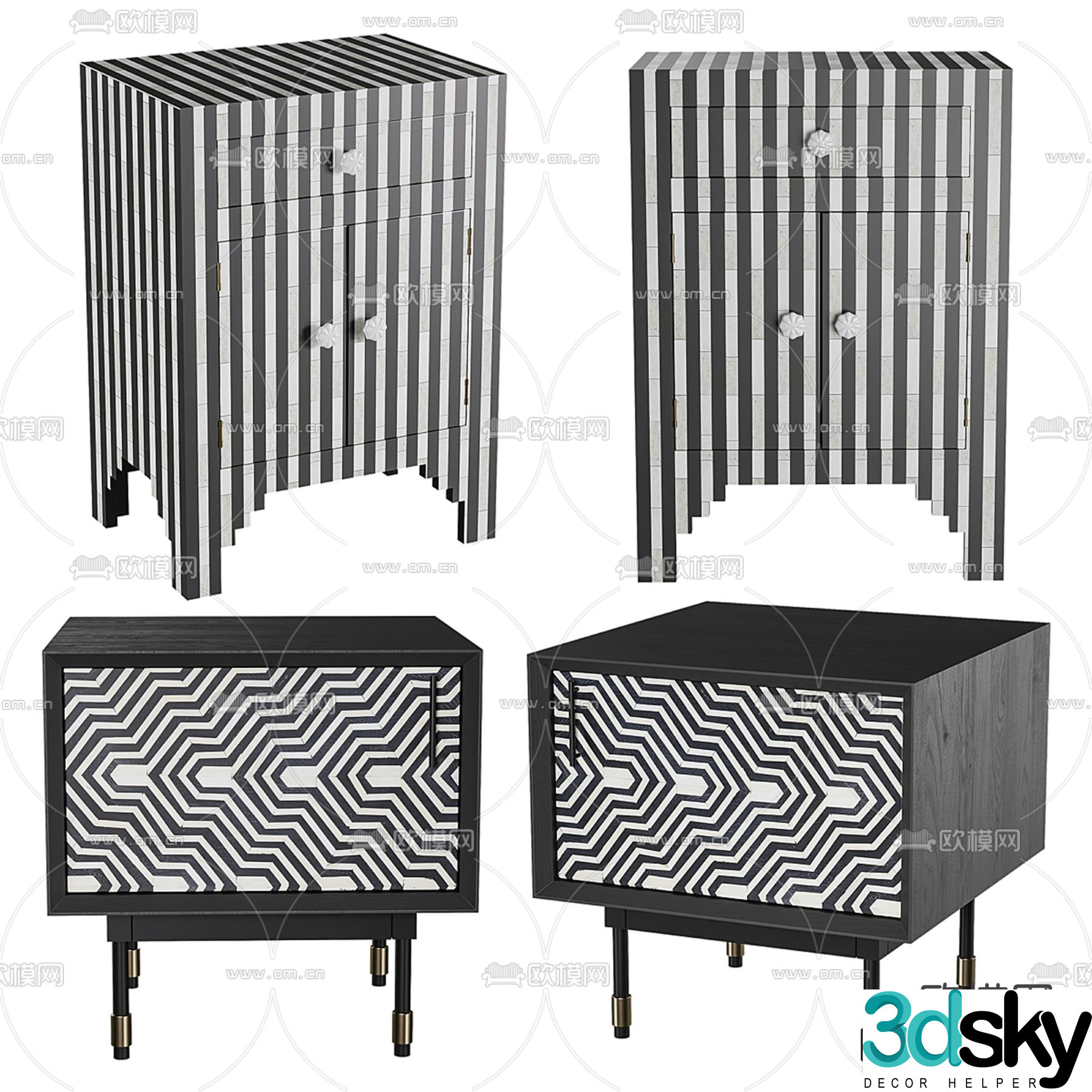 LoftConÑept bedside table 3d model