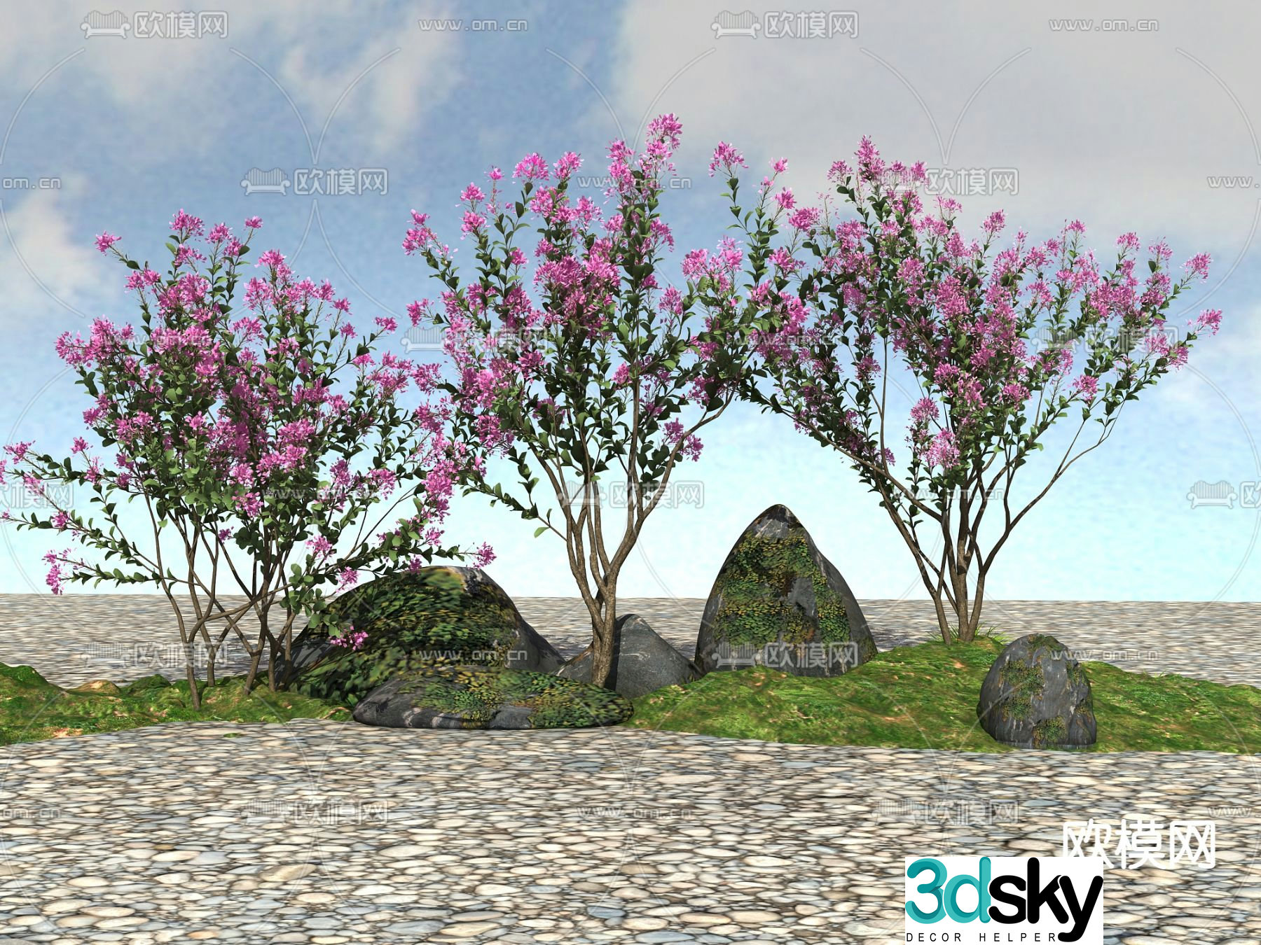Arbor trees 3d model