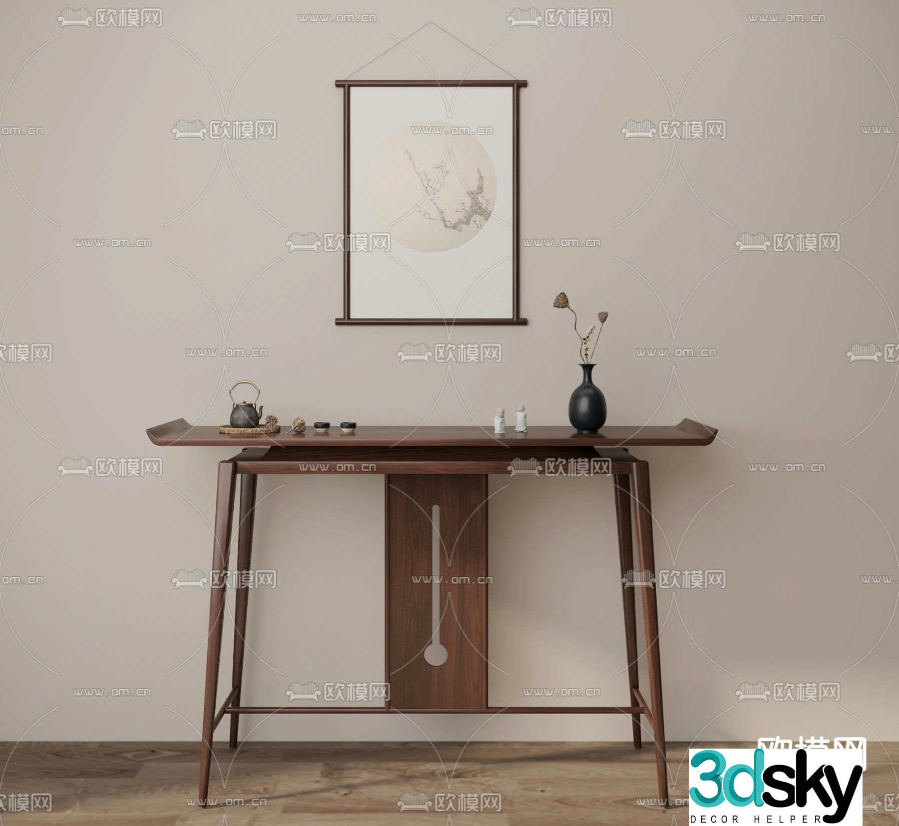 New Chinese-style Duanjingdai 3D model