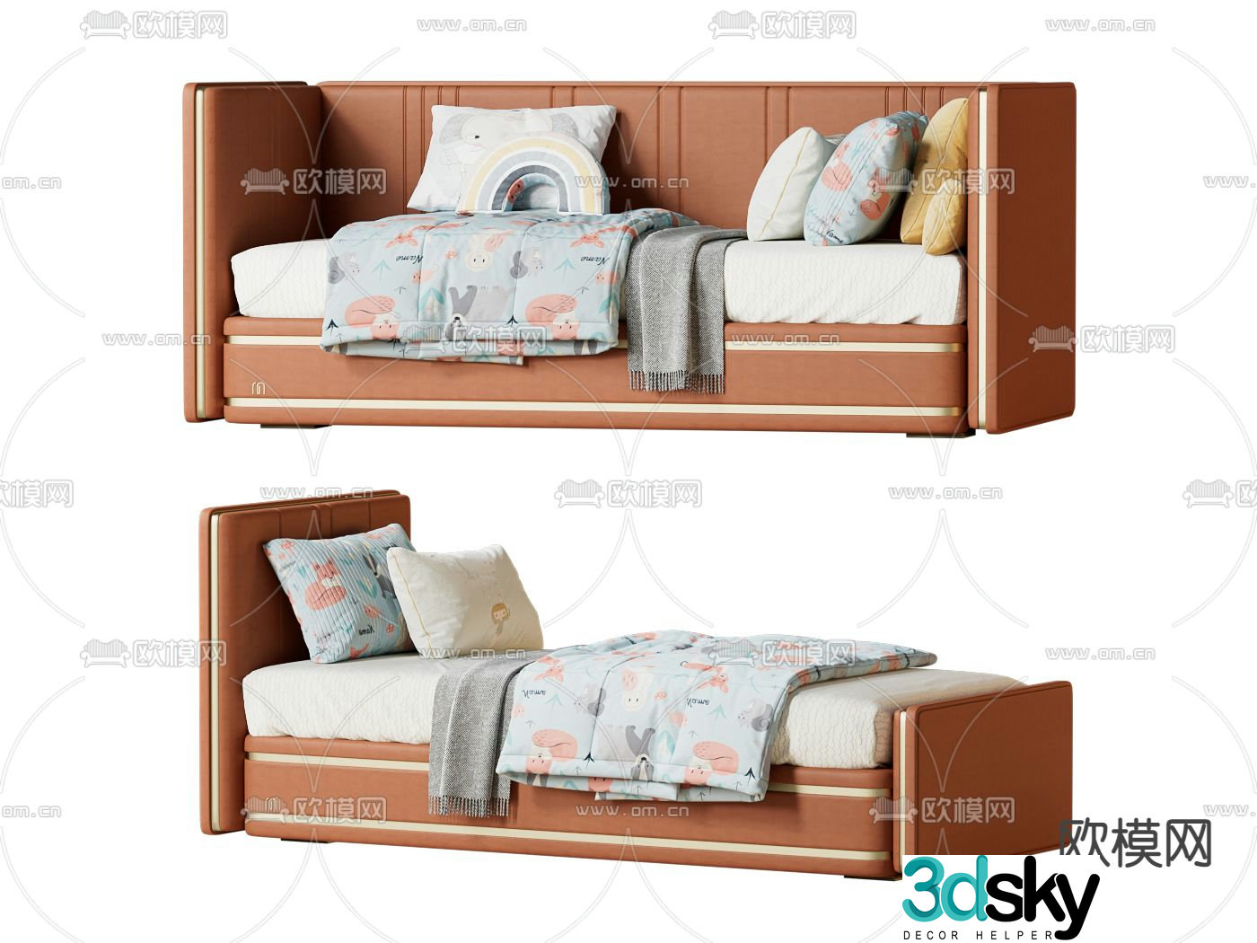 Multifunctional sofa sofa bed children’s bed 3d model