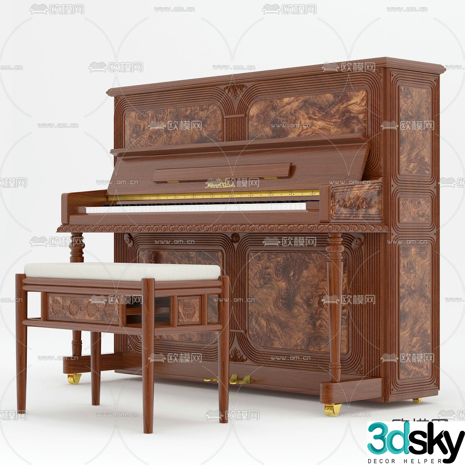 piano 3d model