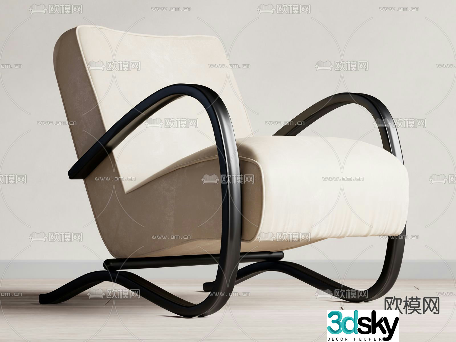 Single sofa leisure sofa 3d model