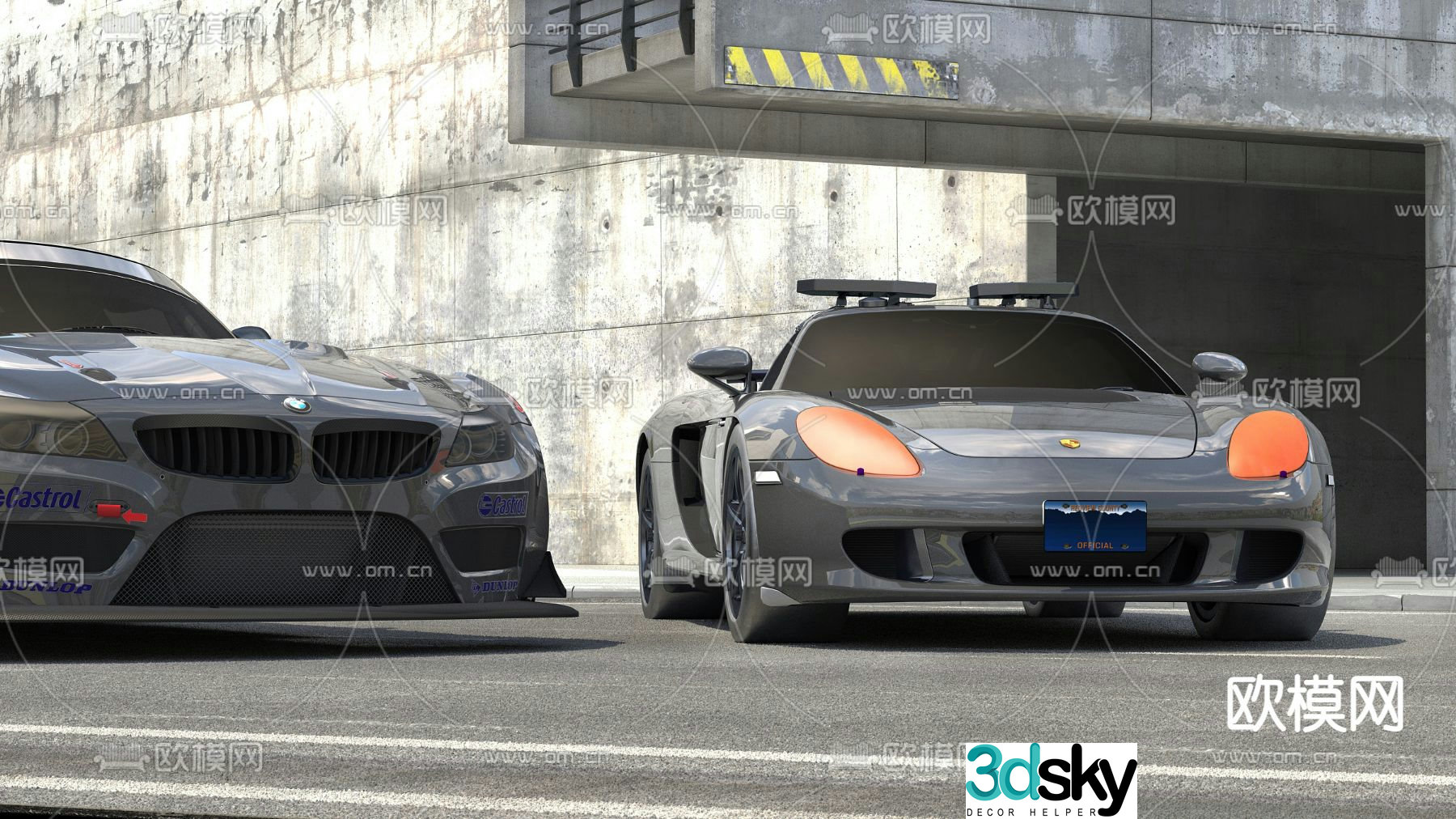 bmw car sports car supercar 3d model