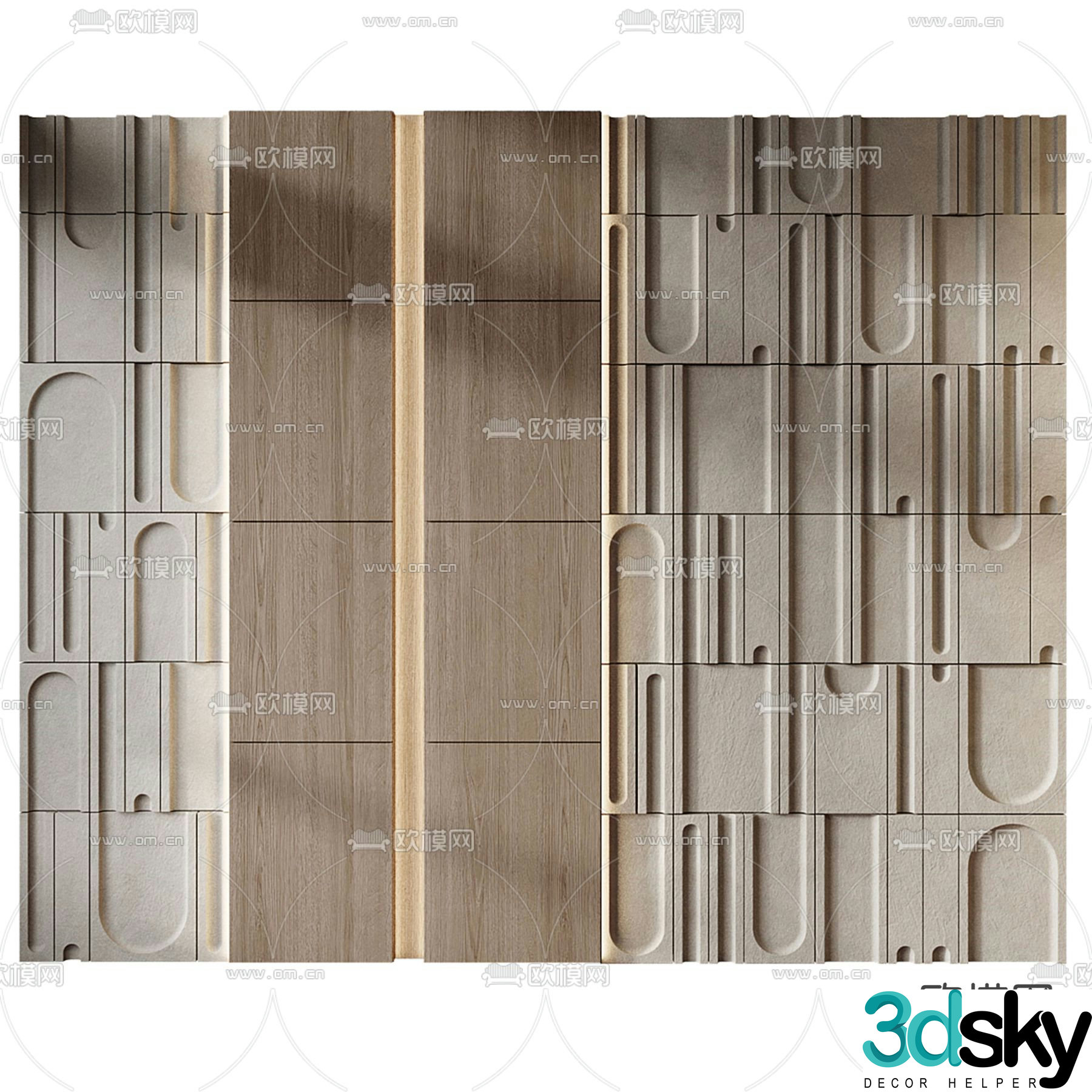 Background wall Modeling wall Decorative wall 3d model
