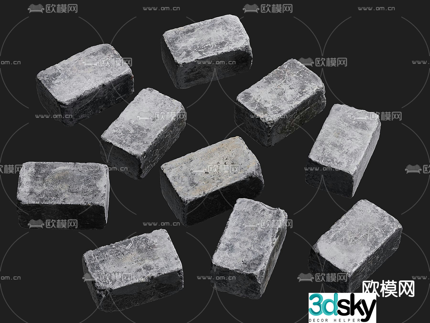 Bricks Bricks Stone Bricks 3d model