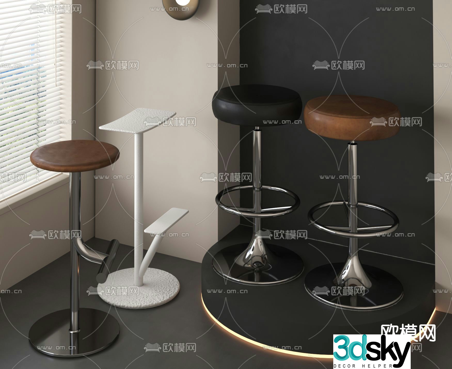 Bar stool bar stool bar stool 3d model