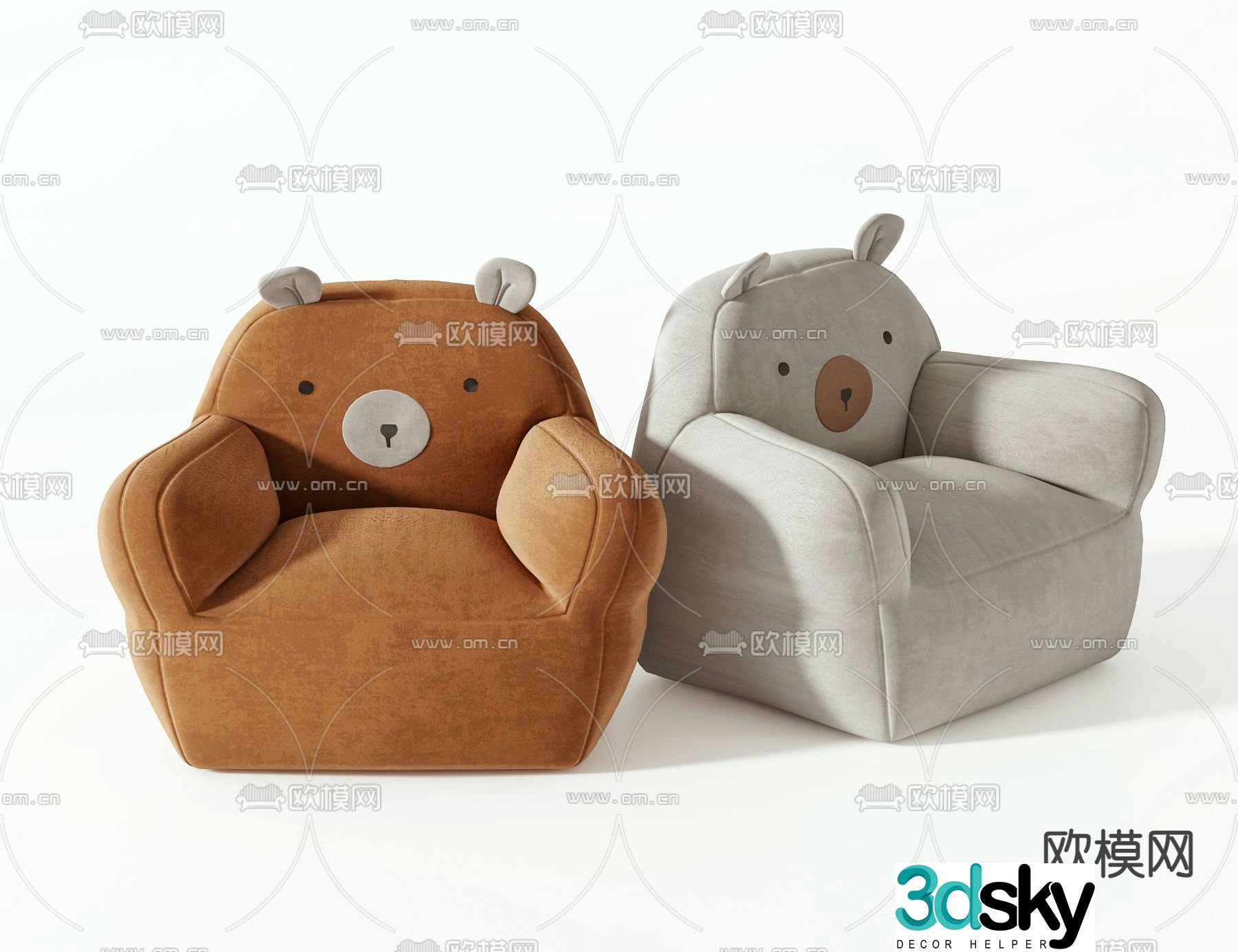 Leisure sofa children’s sofa 3d model