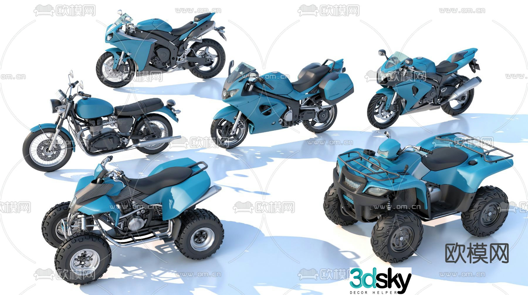 motorcycle dune buggy 3d model
