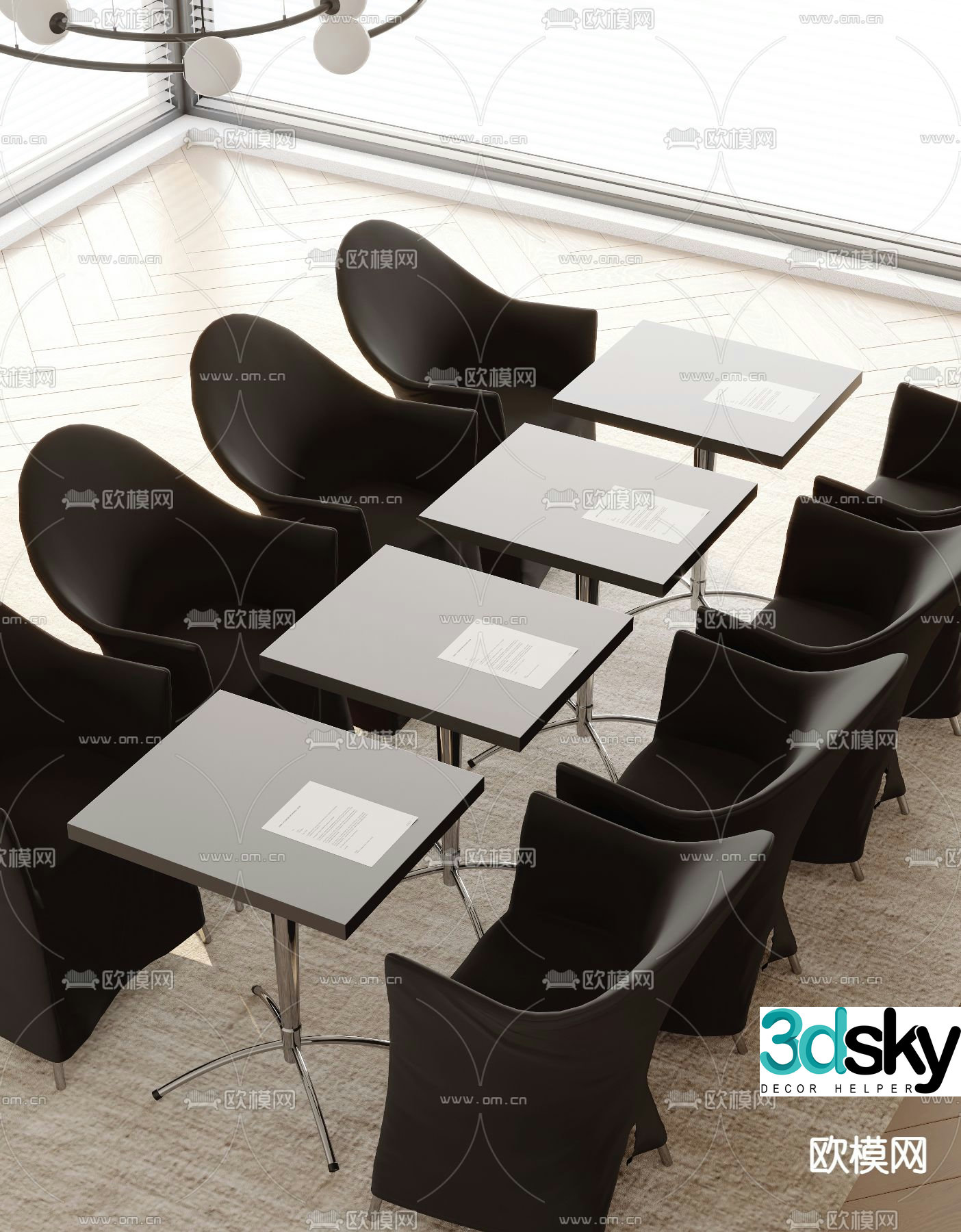 Modern conference table conference table 3d model