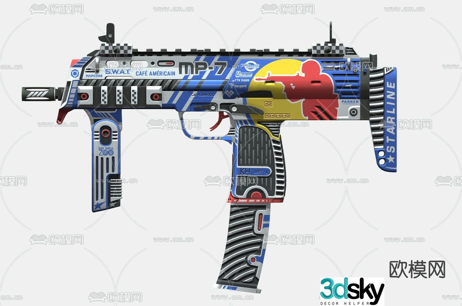 Children’s pistol Children’s rifle toy 3d model