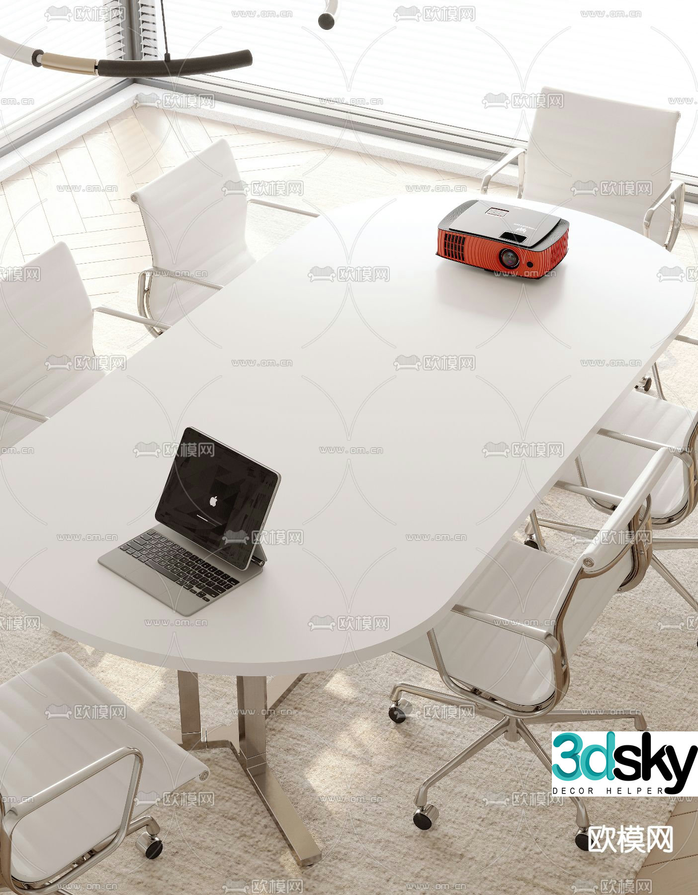 Modern conference table conference table 3d model