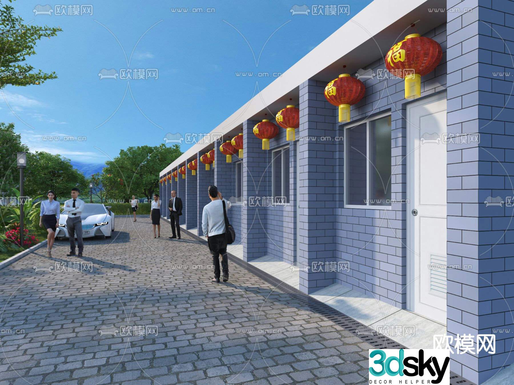 Factory exterior 3D model