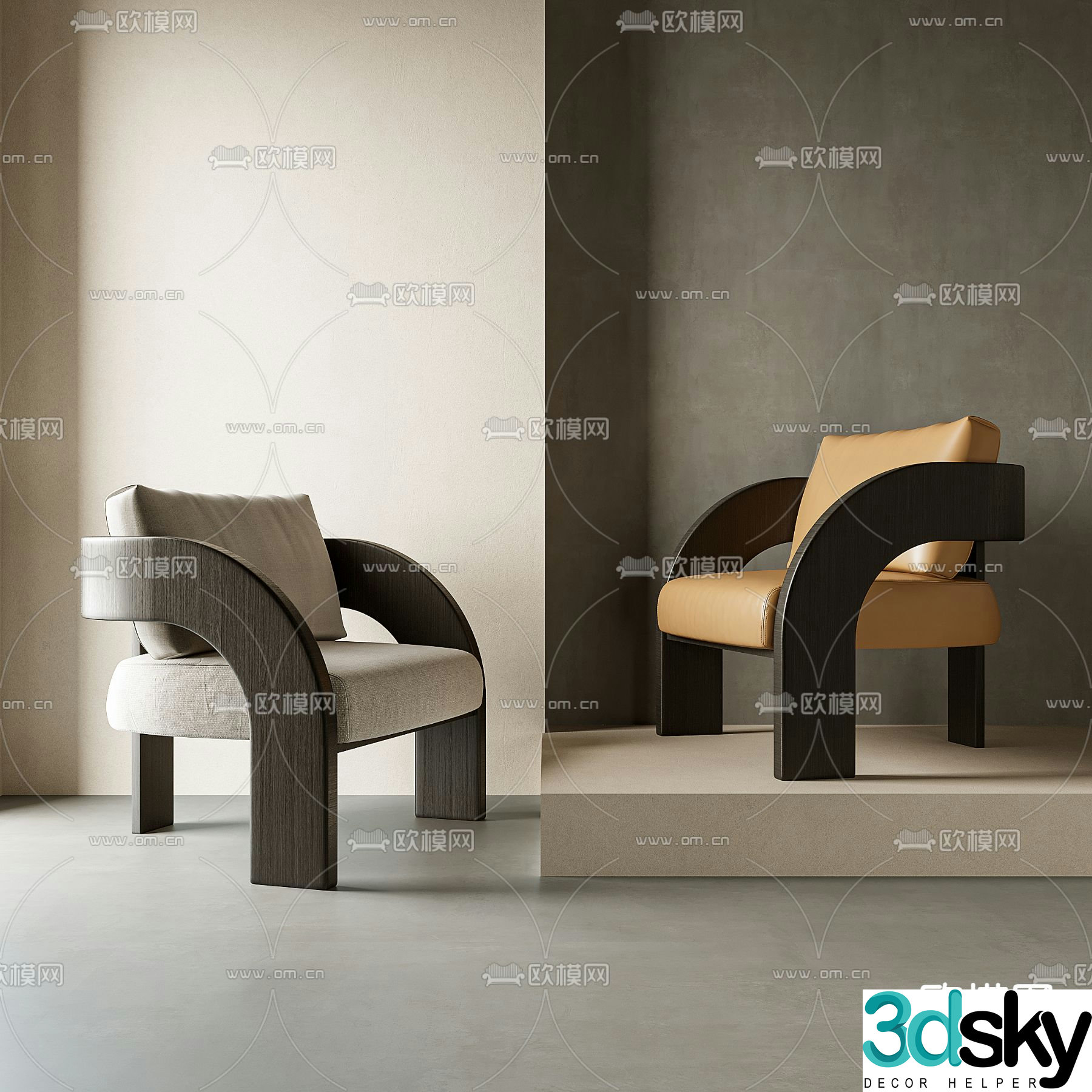 Sofa chair leisure chair 3d model
