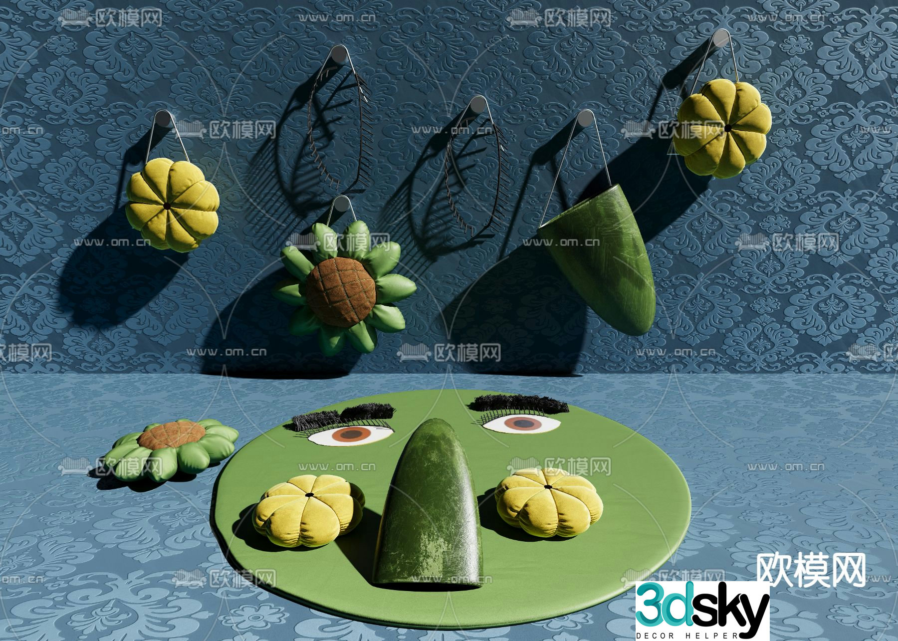 Smiley toy children’s toy 3d model