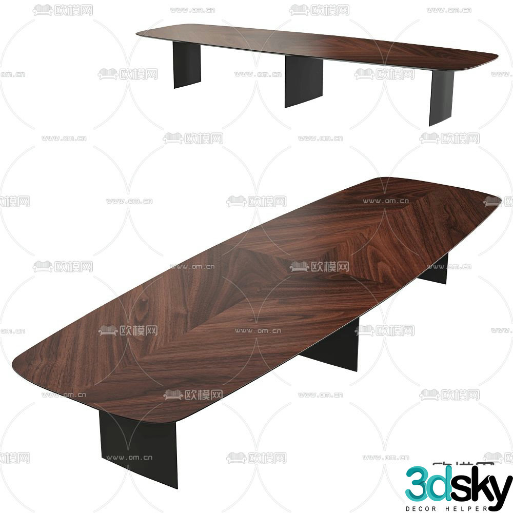Spiegels modern conference table conference table 3d model