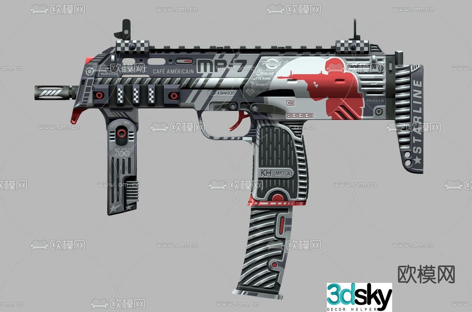 Children’s pistol Children’s rifle toy 3d model